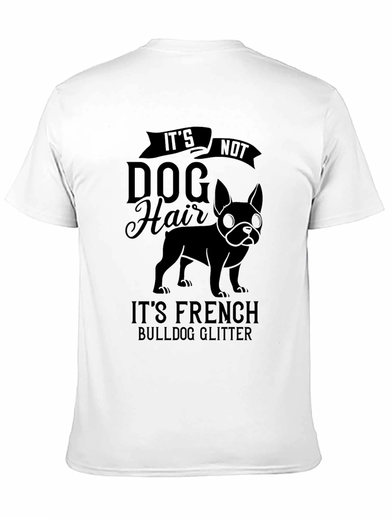 Funny French Bulldog Glitter T-Shirt