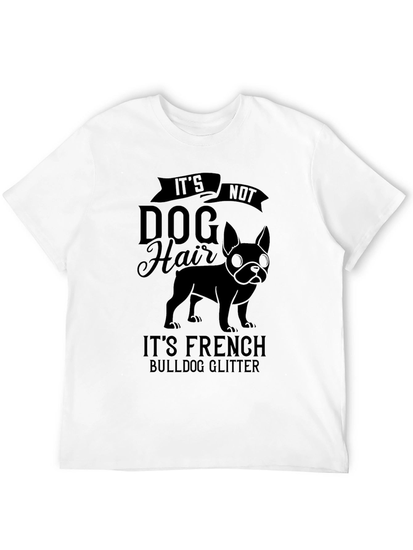 Funny French Bulldog Glitter T-Shirt