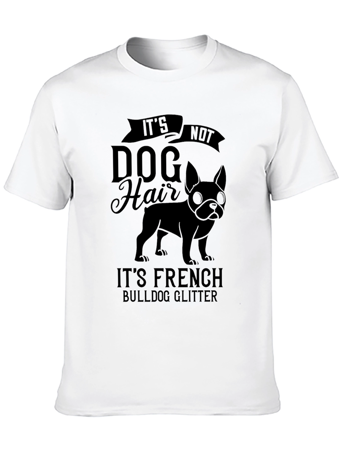 Funny French Bulldog Glitter T-Shirt