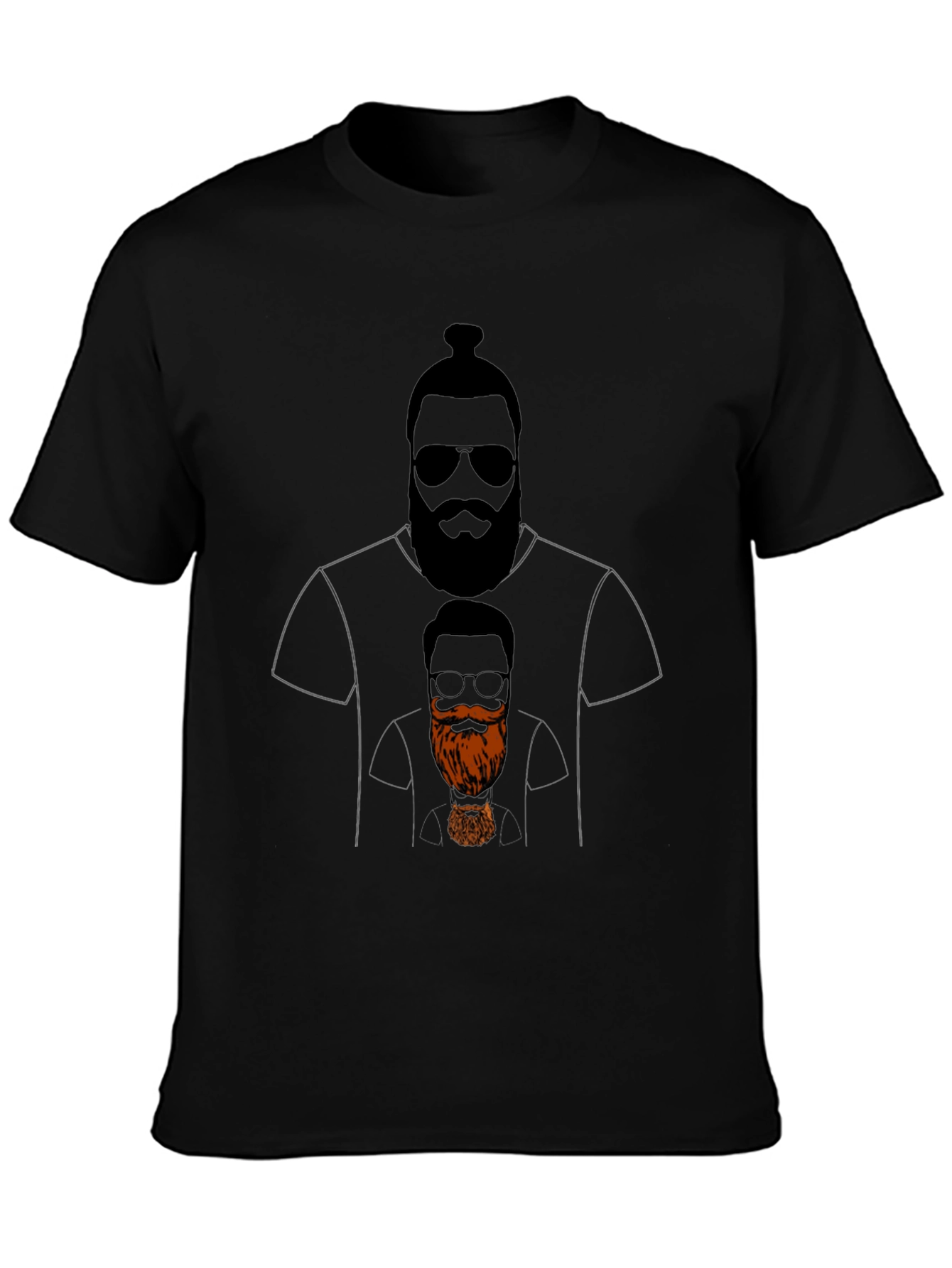 Bearded Man Graphic Tee - Cool & Unique Design