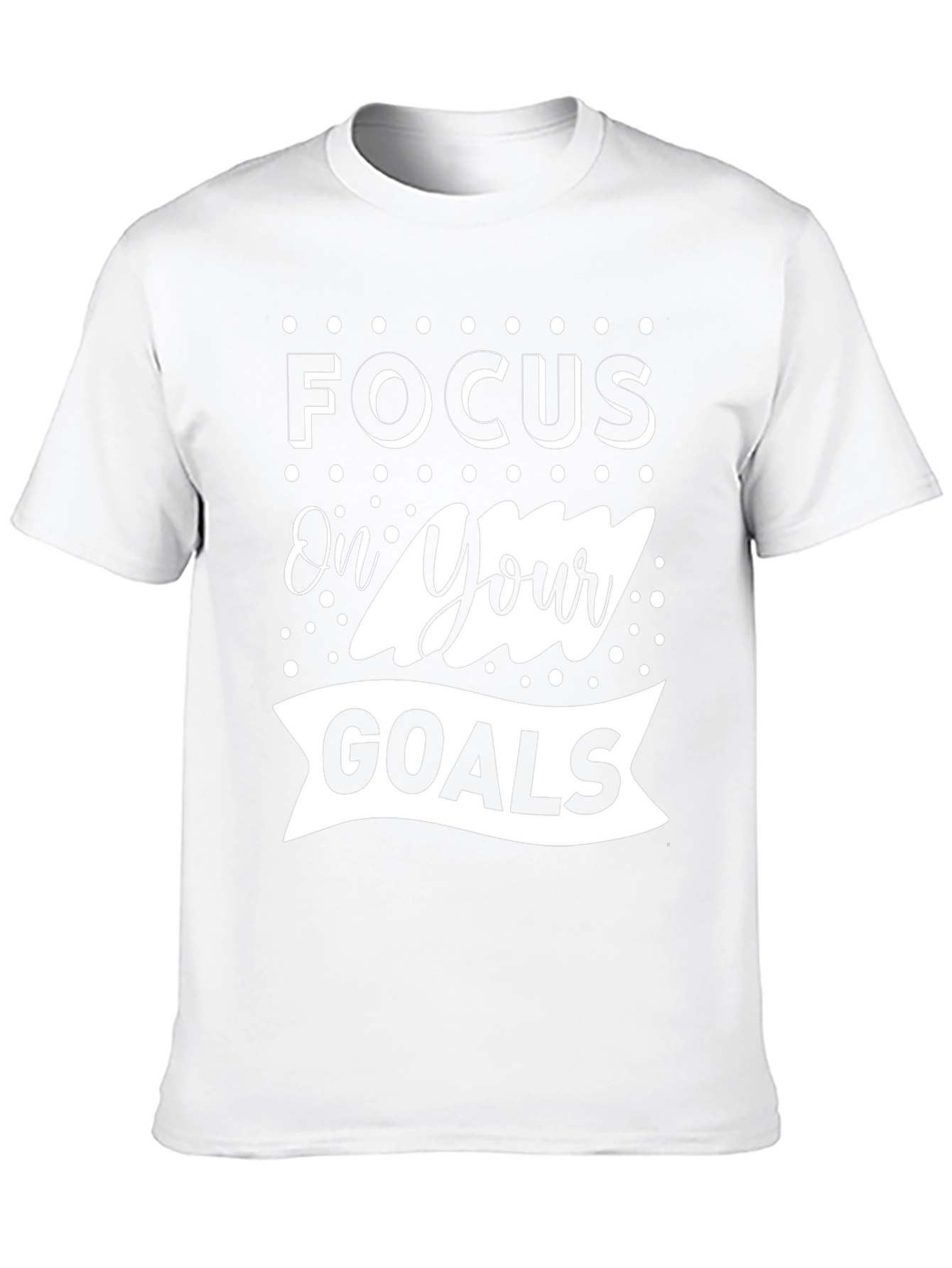 Focus On Your Goals Graphic Tee - Black