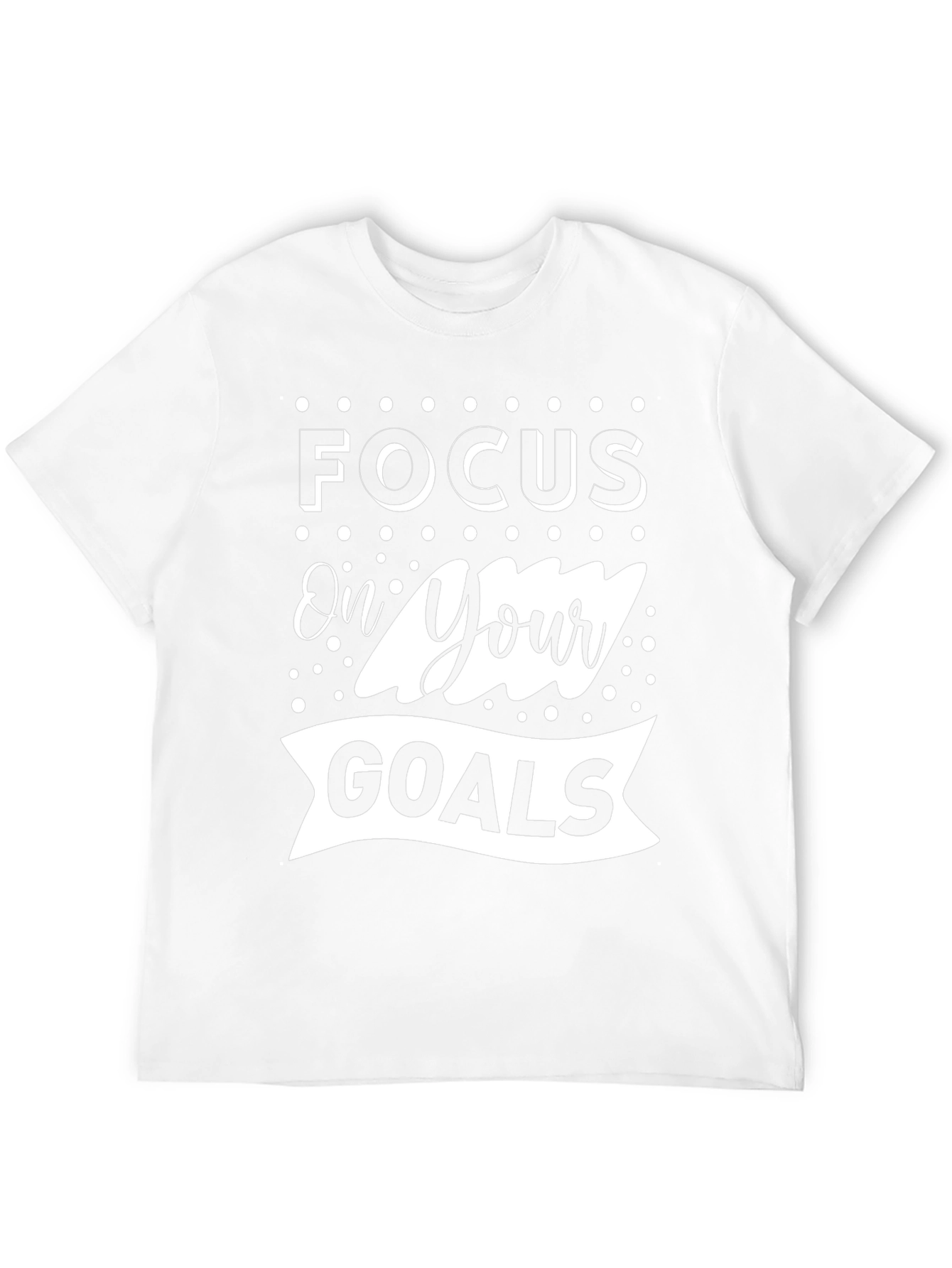Focus On Your Goals Graphic Tee - Black