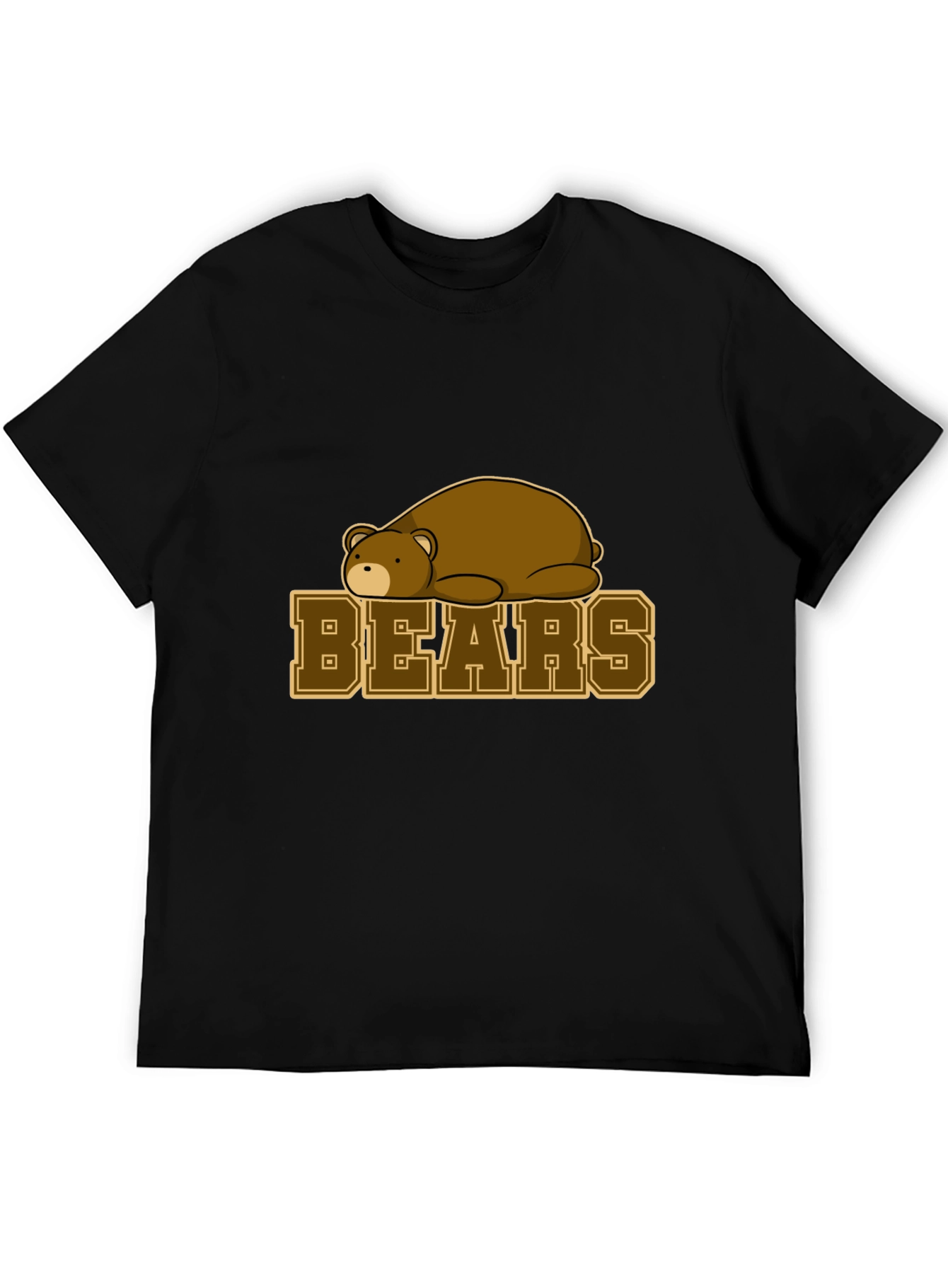 Bears Graphic T-Shirt - Black Cotton Tee
