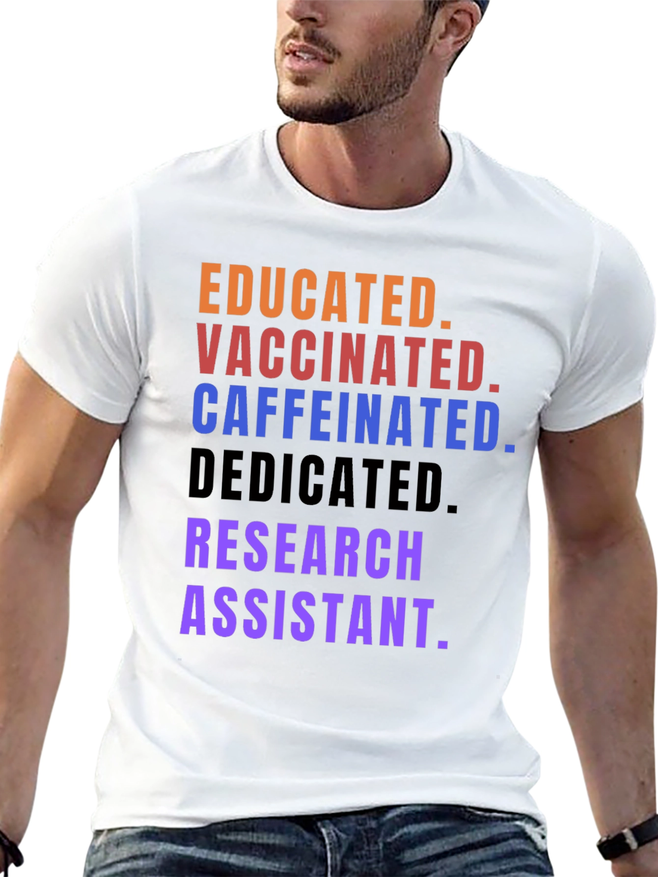 Educated Vaccinated Research Assistant Graphic Tee