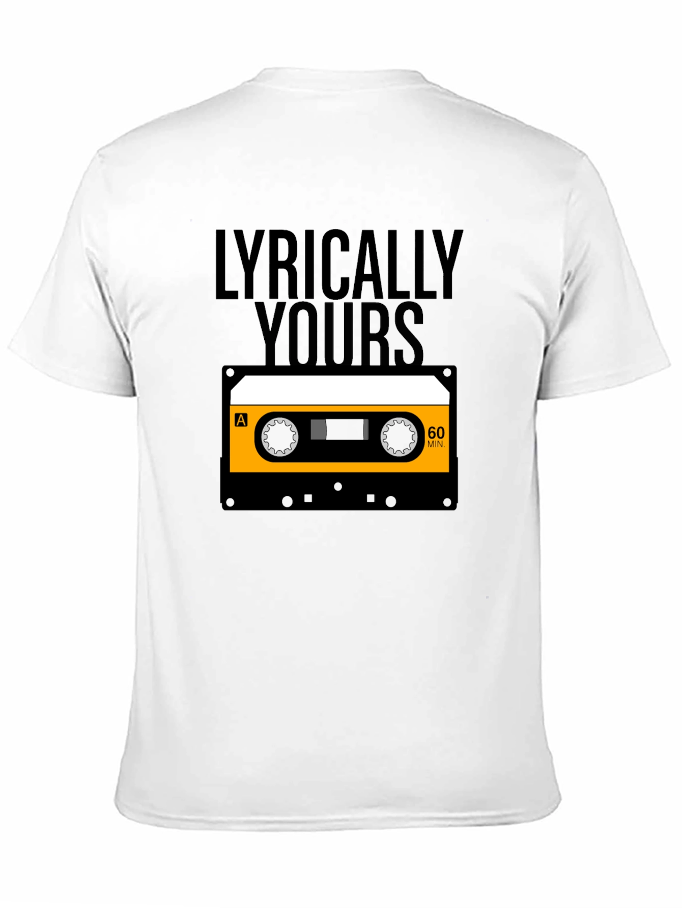 Lyrically Yours Cassette Tape T-Shirt - Retro Music Tee