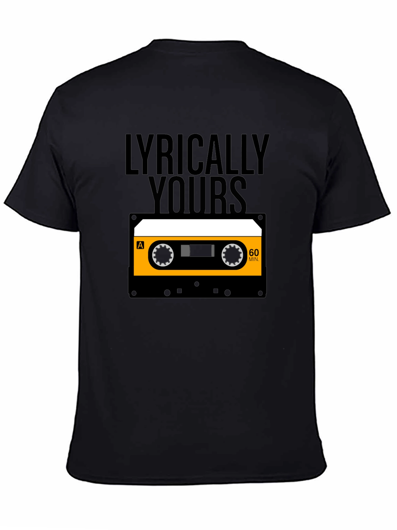 Lyrically Yours Cassette Tape T-Shirt - Retro Music Tee