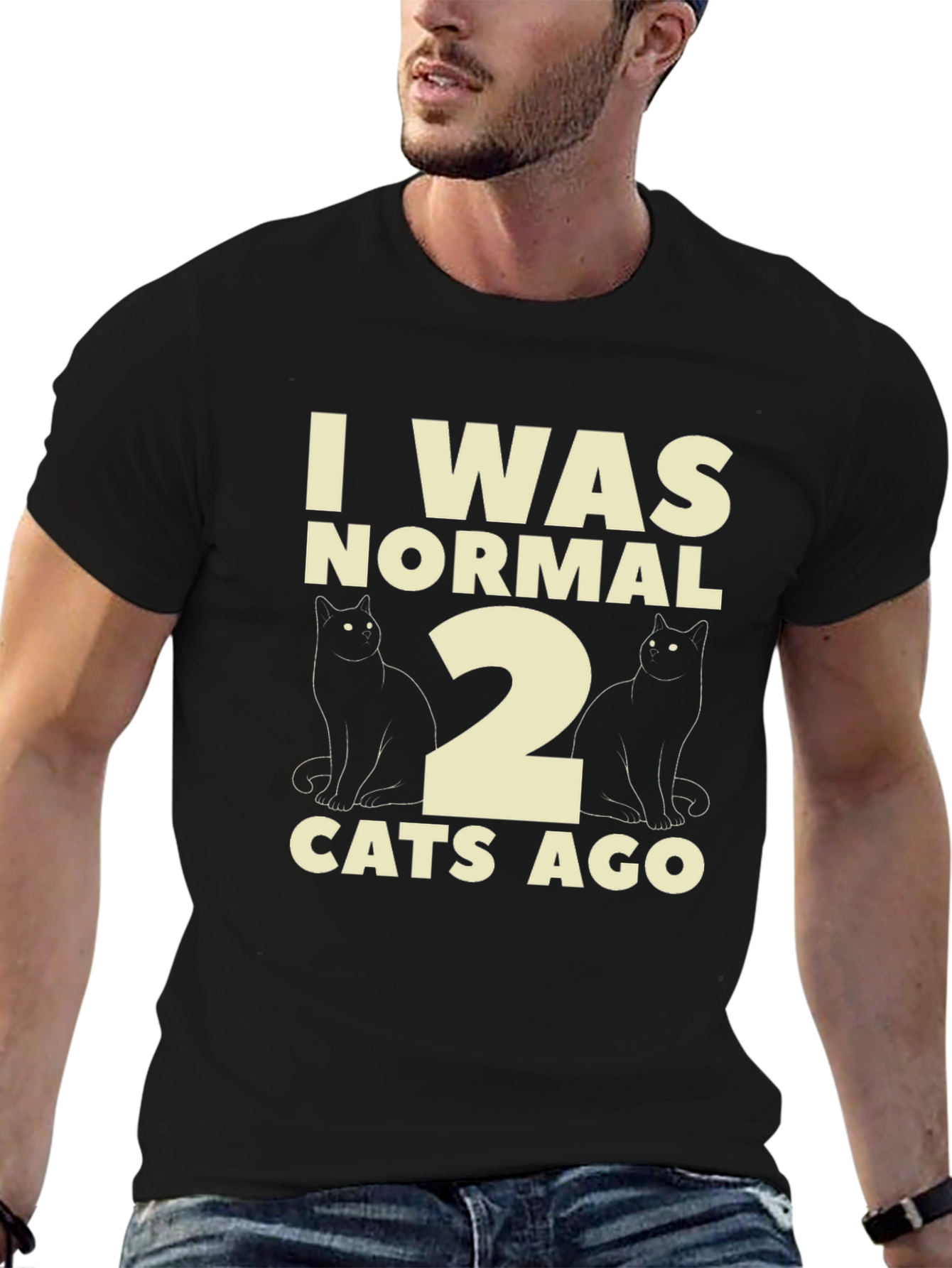 Funny I Was Normal 2 Cats Ago T-Shirt