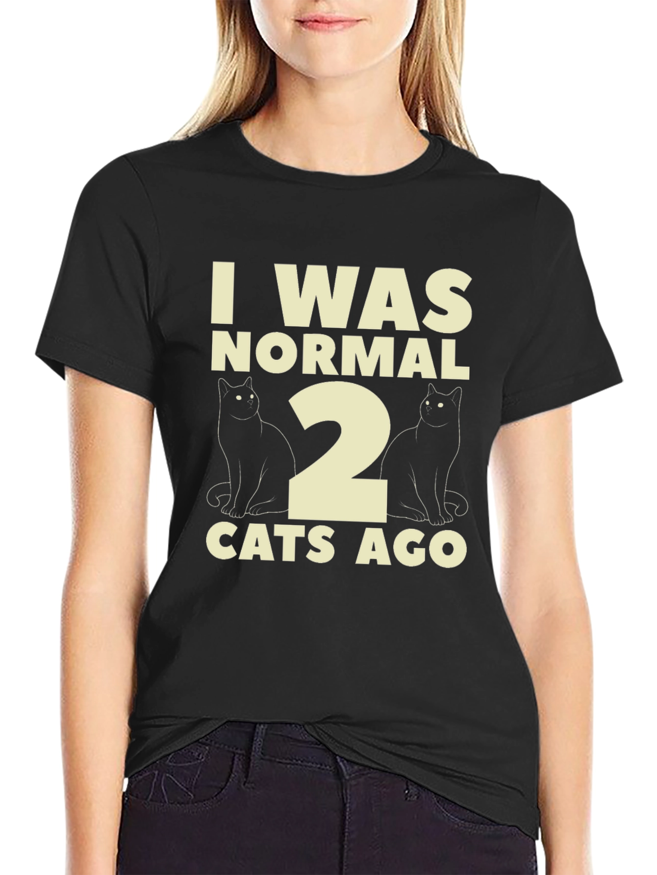 Funny I Was Normal 2 Cats Ago T-Shirt