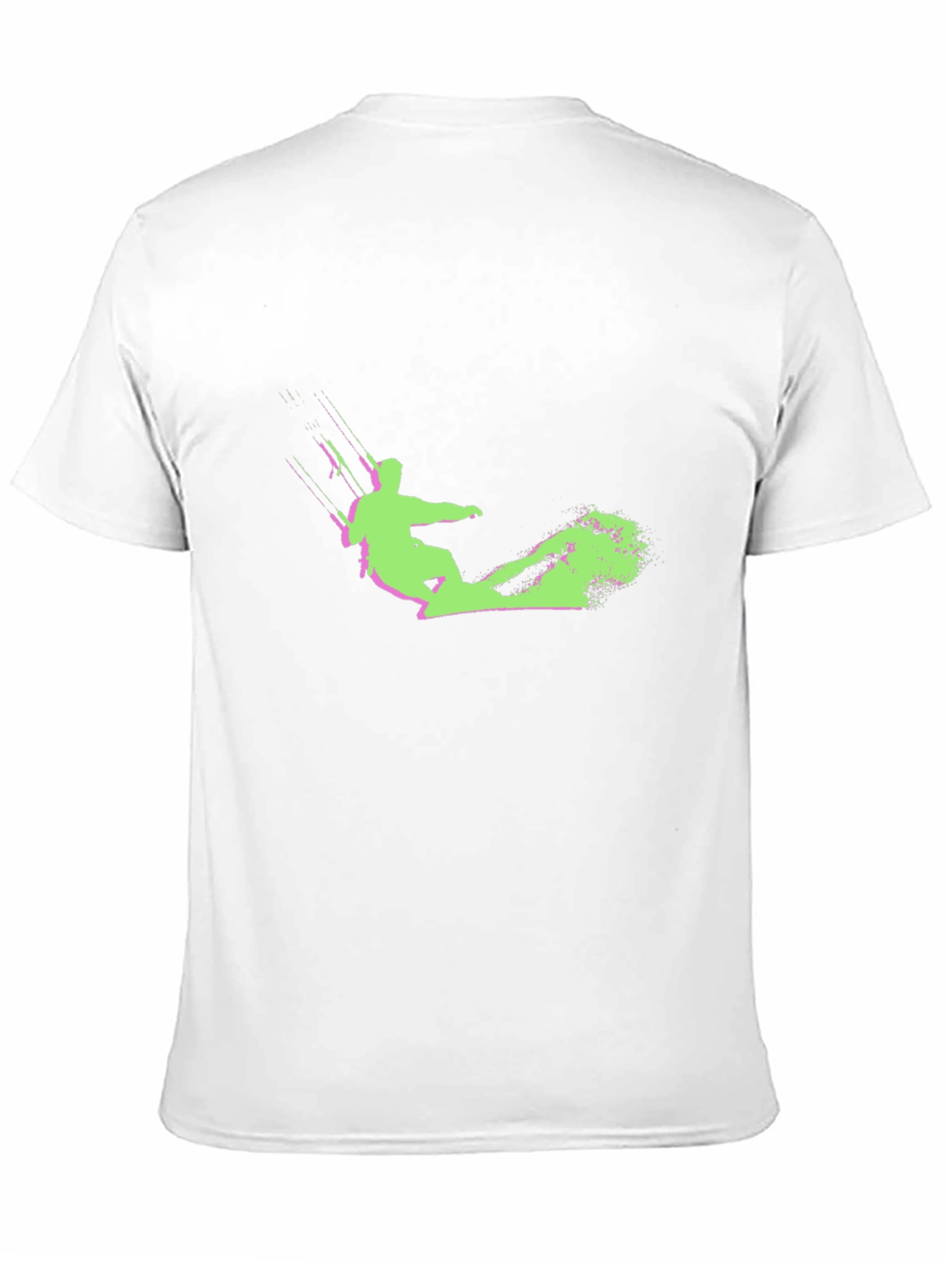 Kitesurfing Graphic Tee - Black Cotton Comfort