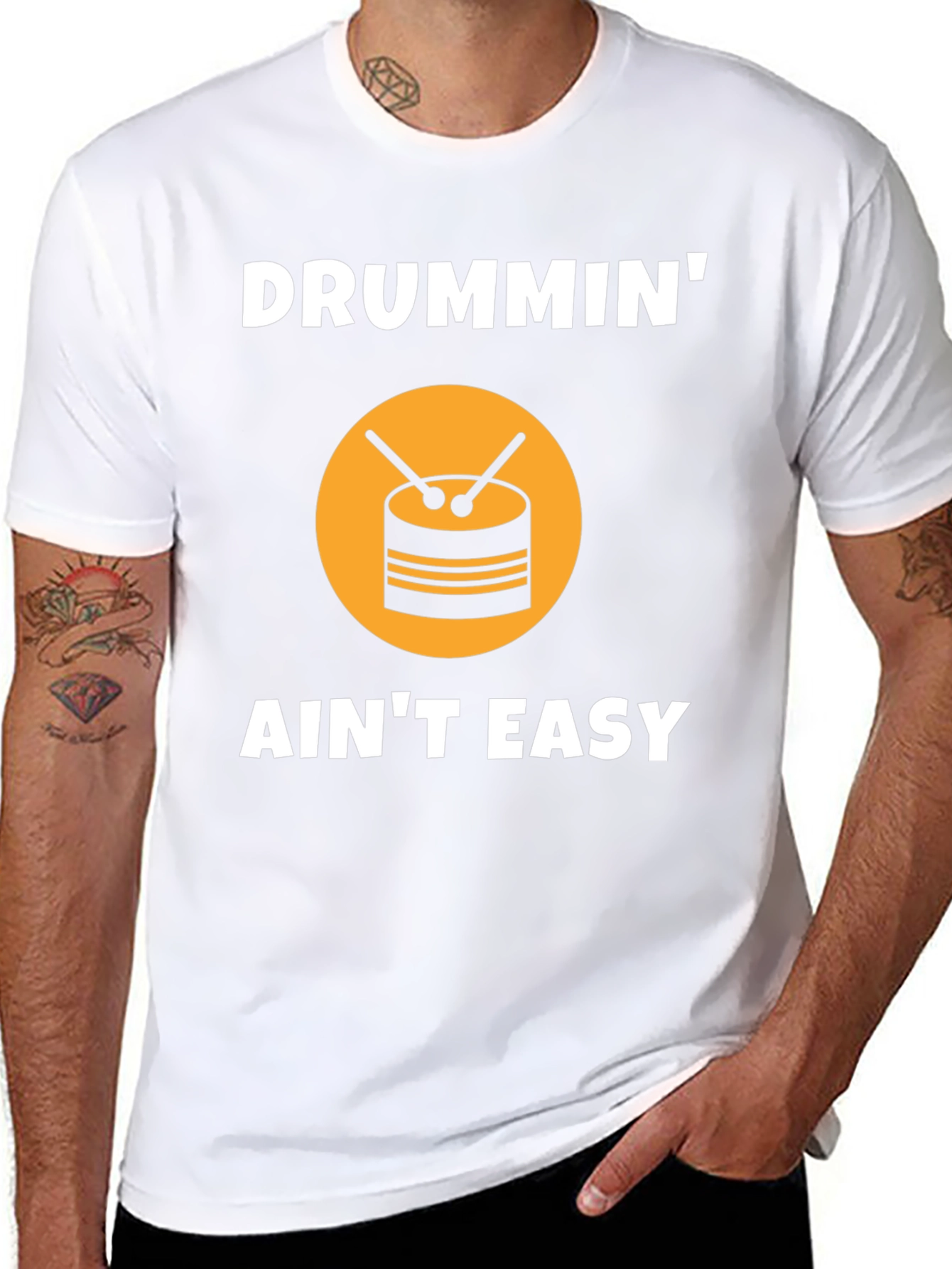 Drummin Aint Easy Graphic Tee