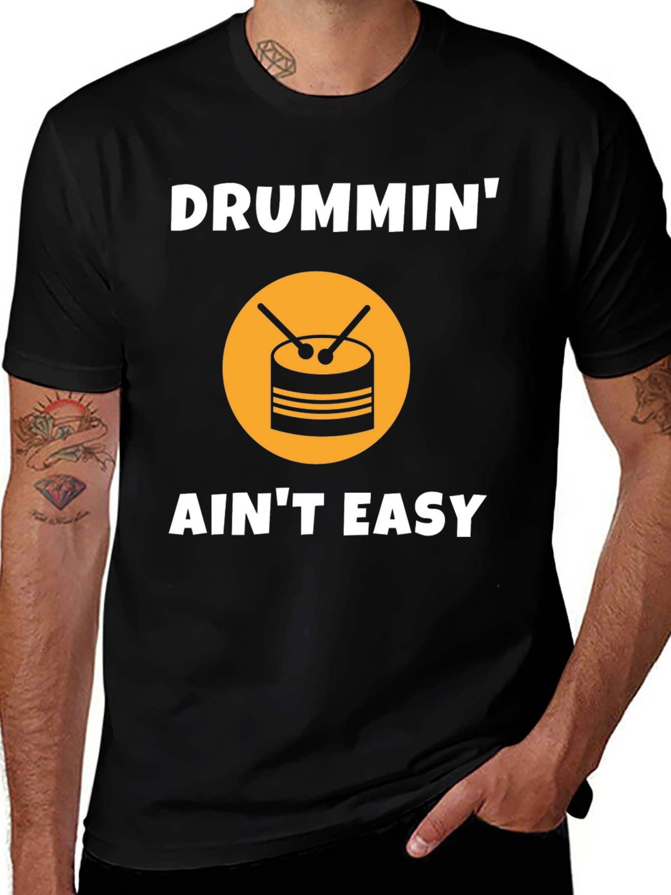 Drummin Aint Easy Graphic Tee