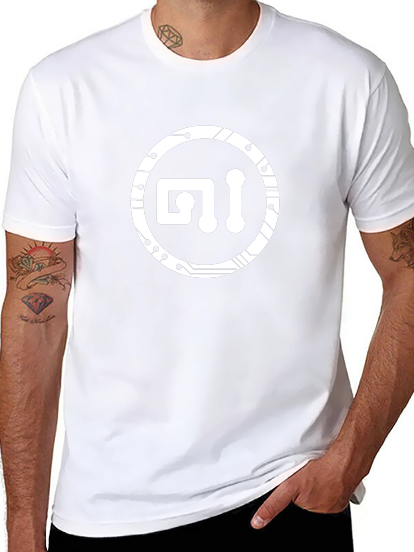 Tech Circuit Logo Black T-Shirt