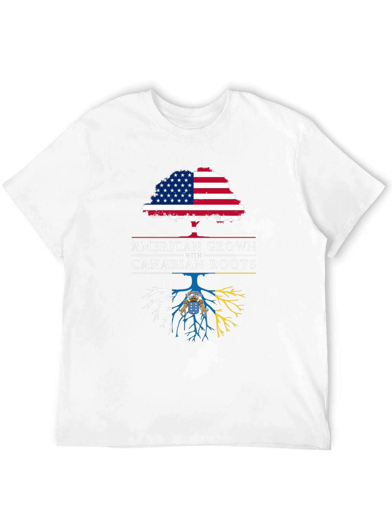 American Grown with Canarian Roots Graphic Tee