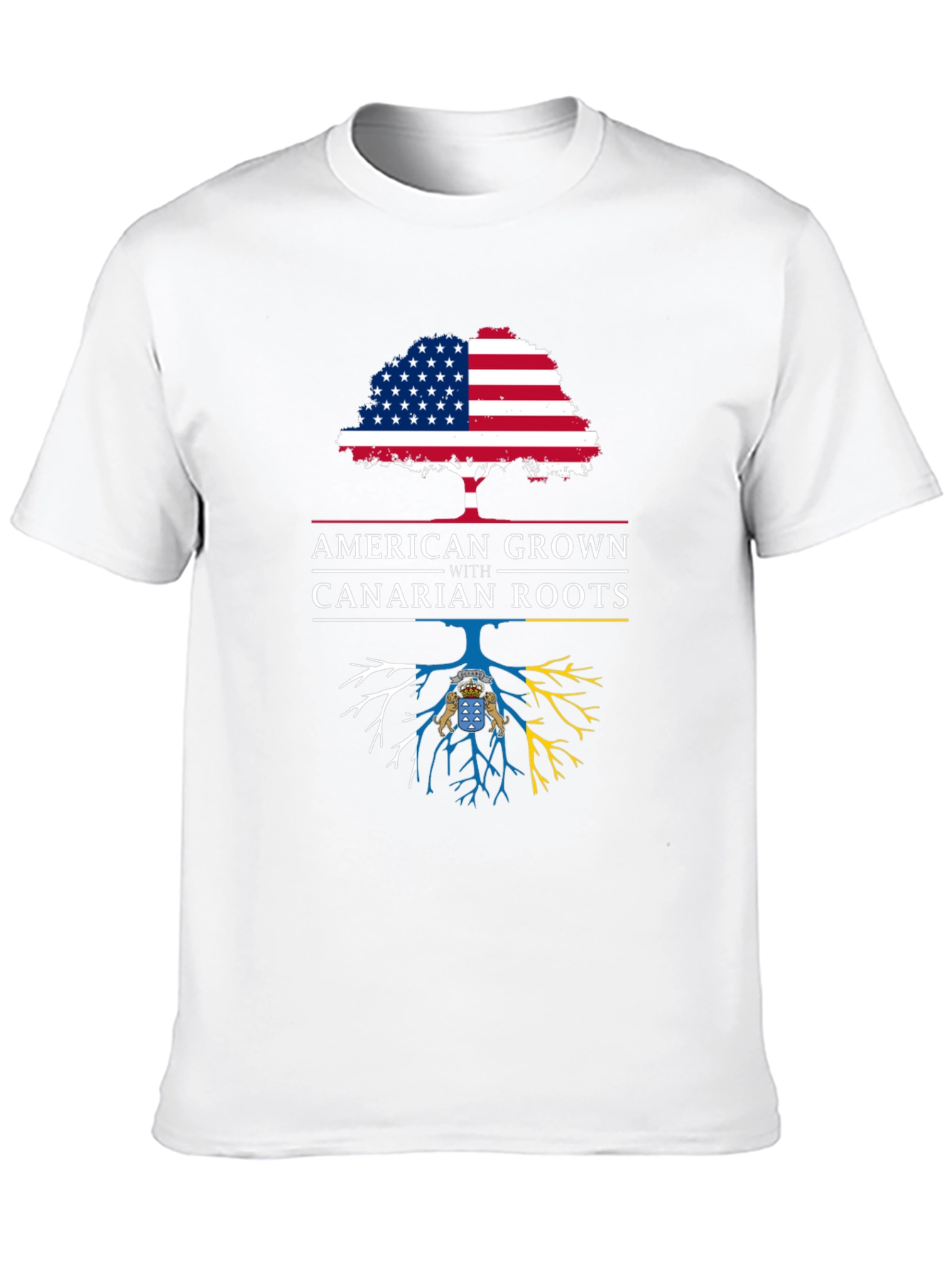American Grown with Canarian Roots Graphic Tee