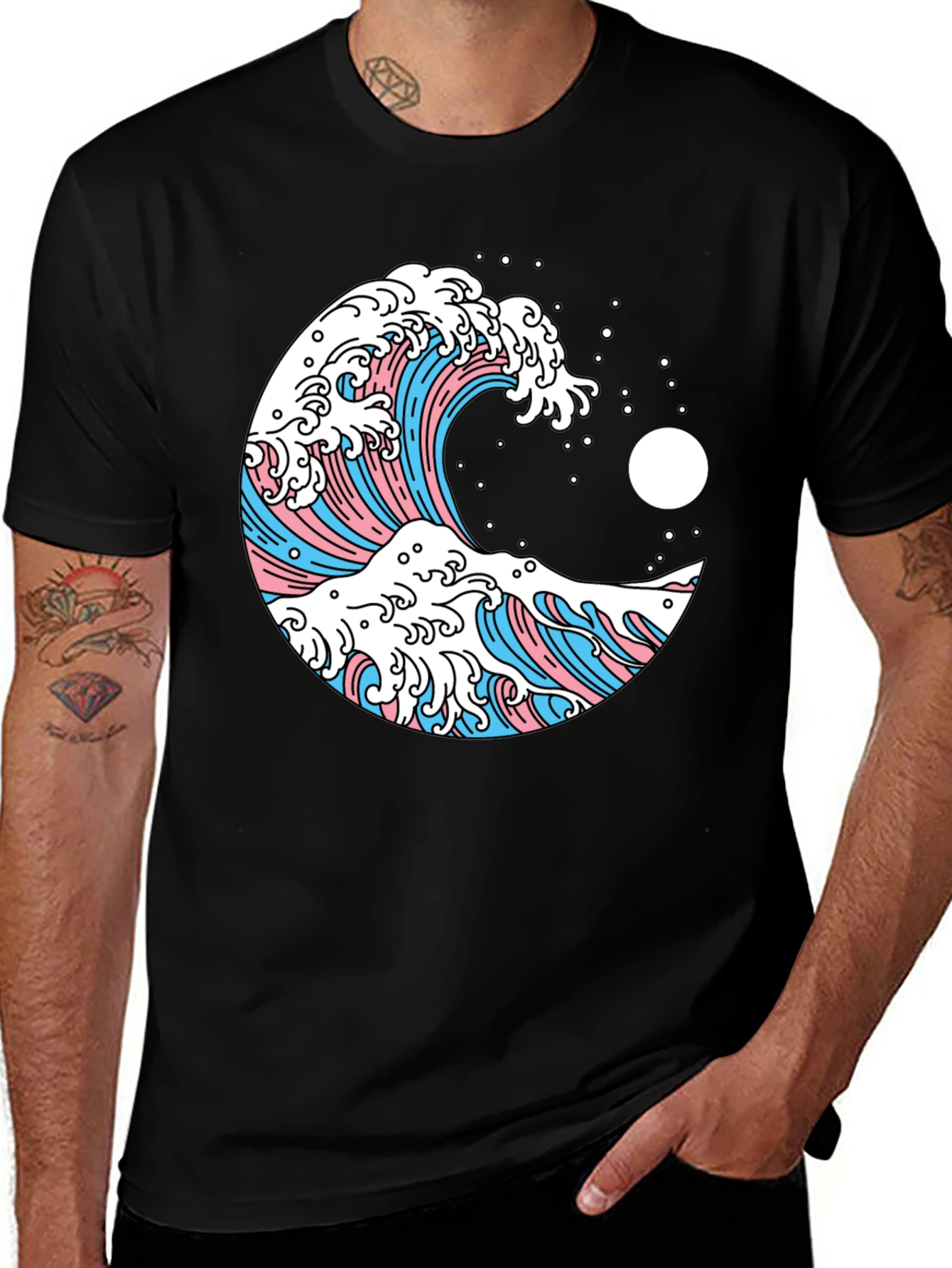 Transgender Pride Wave T-Shirt - Great Wave
