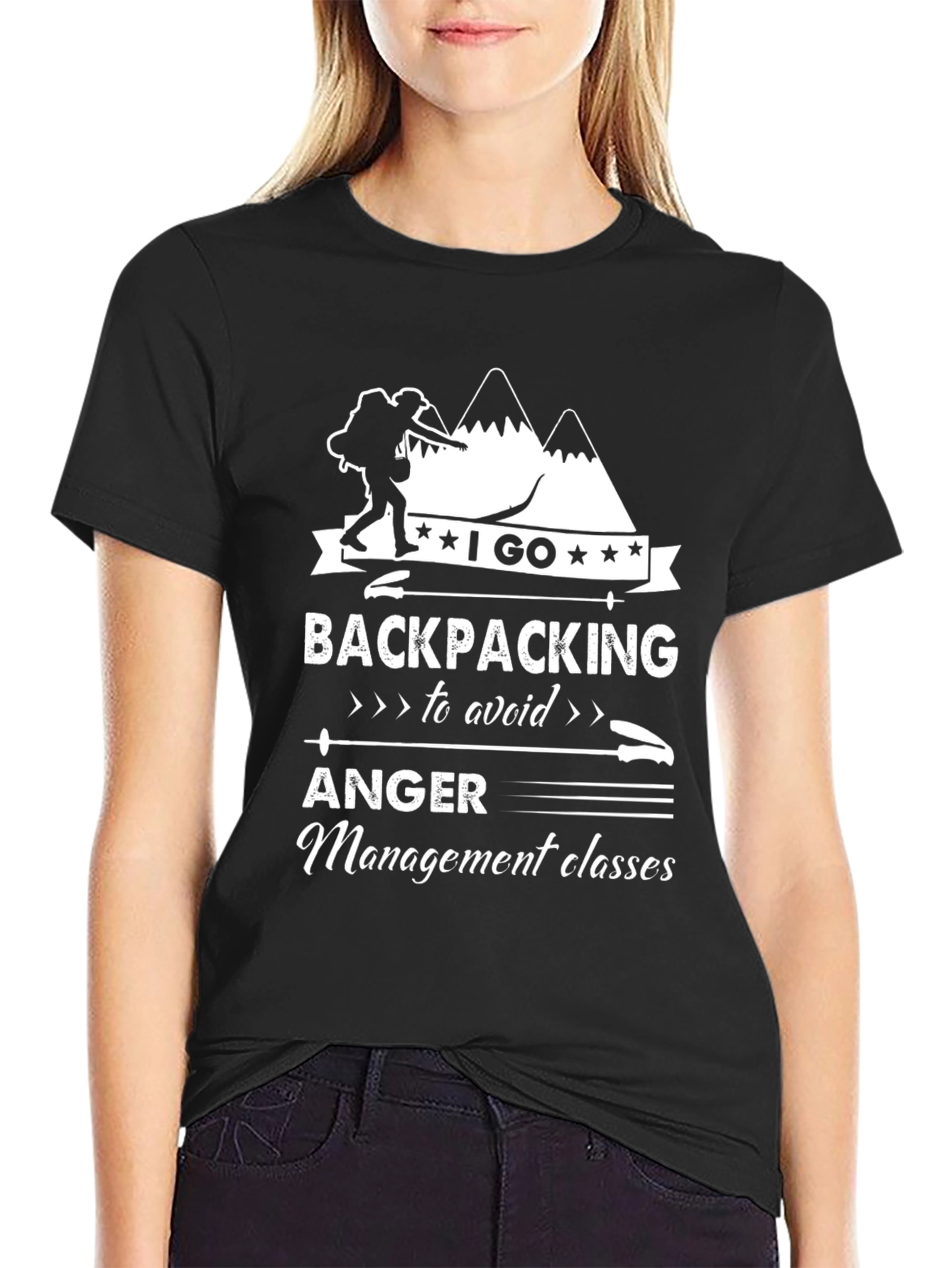 Funny Backpacking T-Shirt: Avoid Anger Management