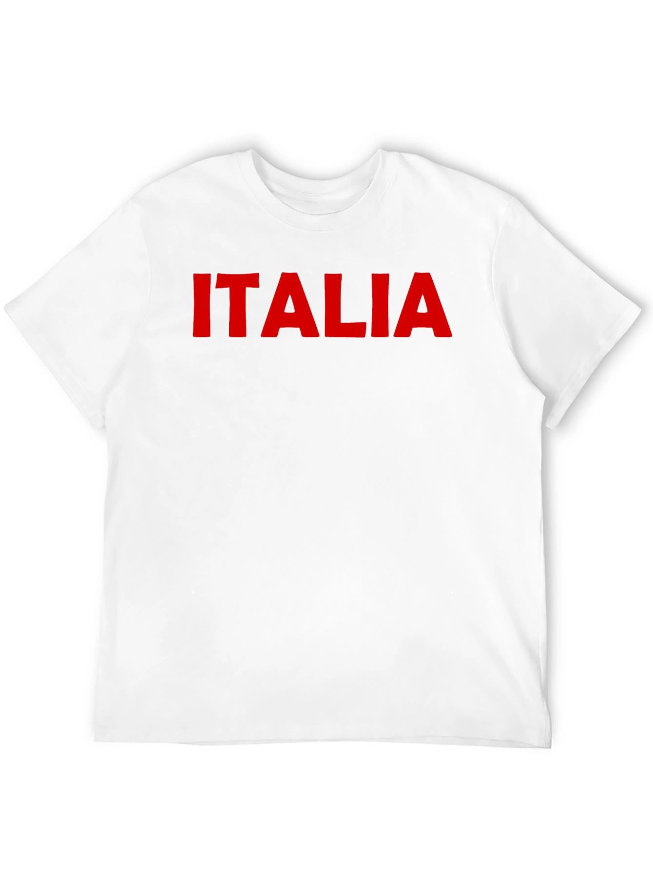 Italia Graphic Tee - Black Cotton T-Shirt