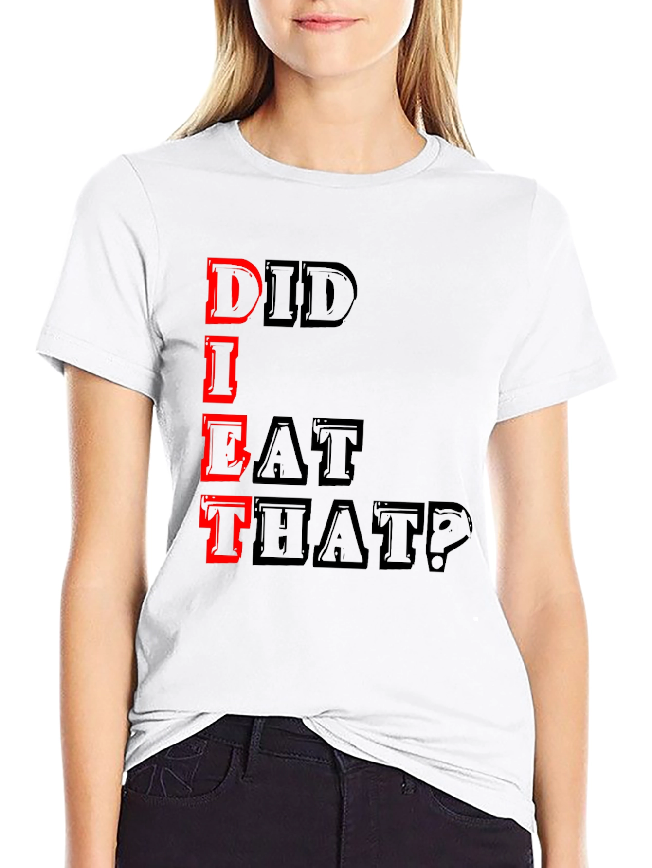 Did I Eat That? Graphic Tee - Black T-Shirt