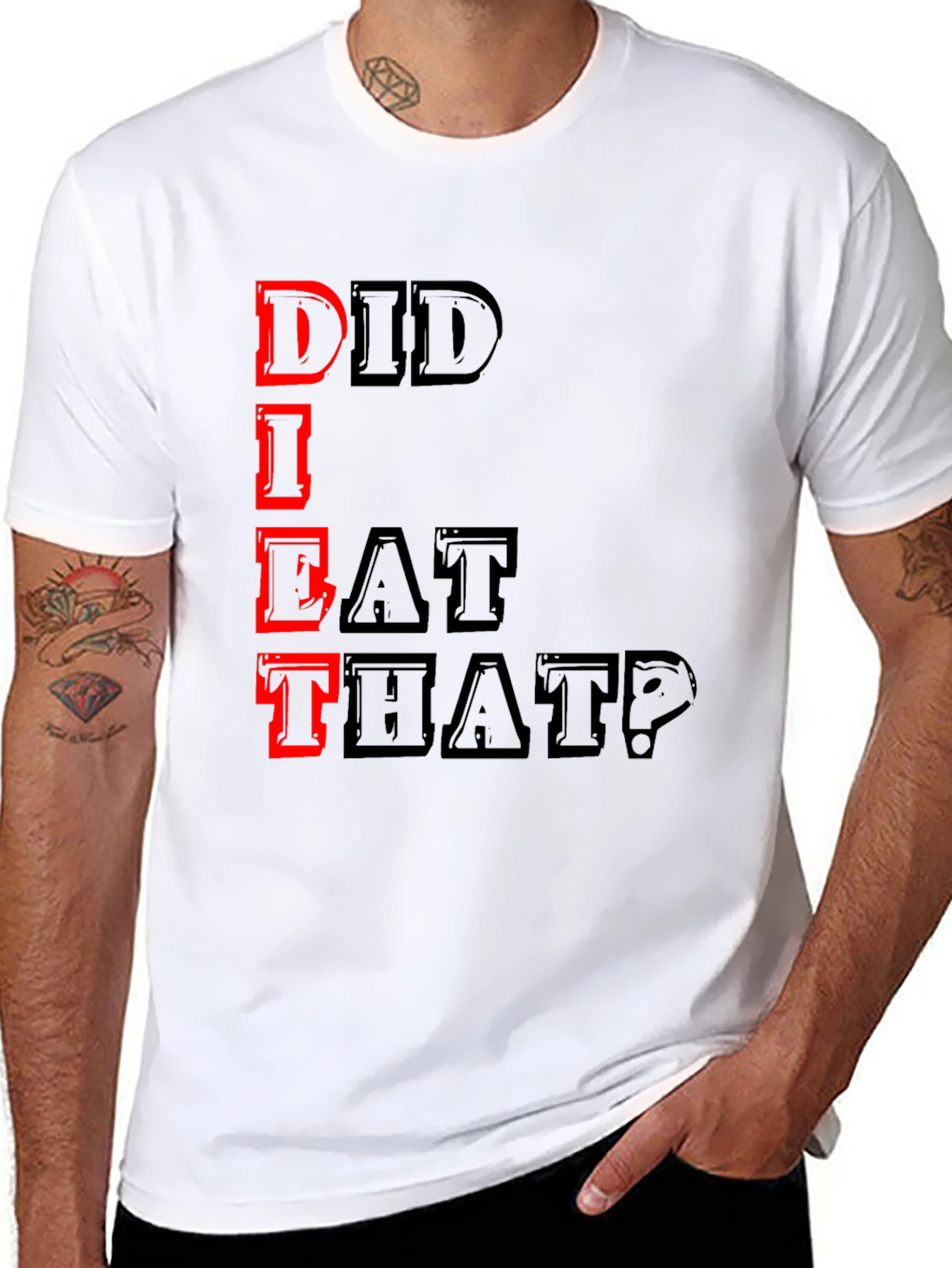 Did I Eat That? Graphic Tee - Black T-Shirt