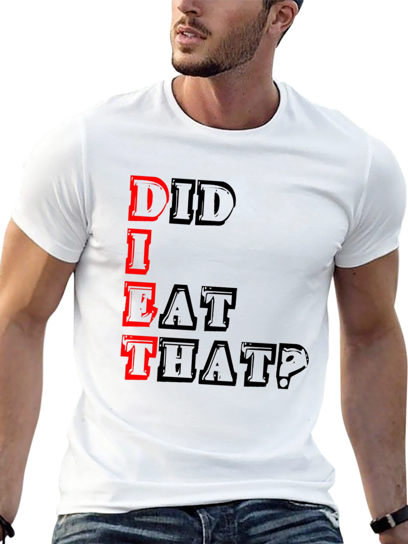 Did I Eat That? Graphic Tee - Black T-Shirt