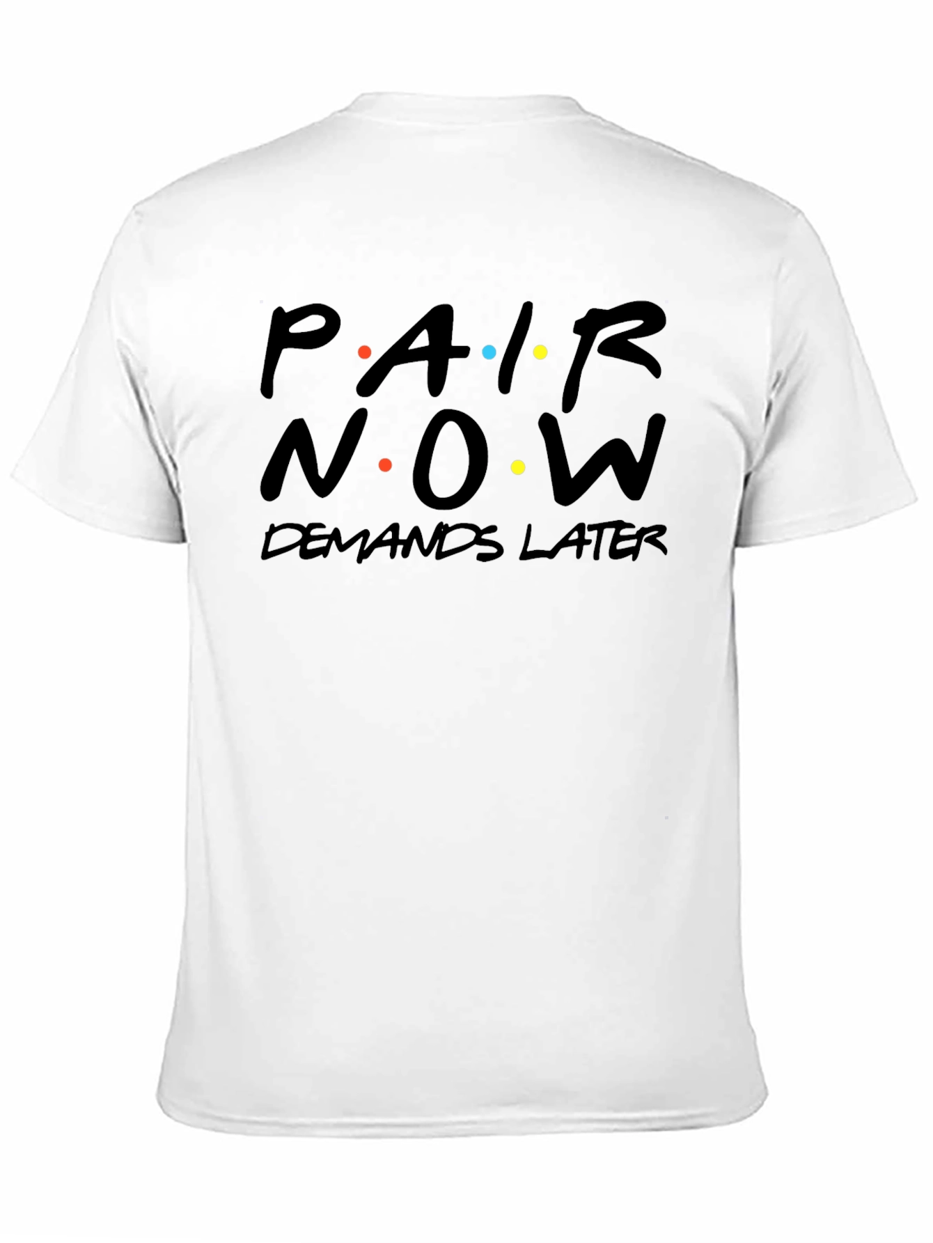 Par Now Demands Later Black Graphic Tee