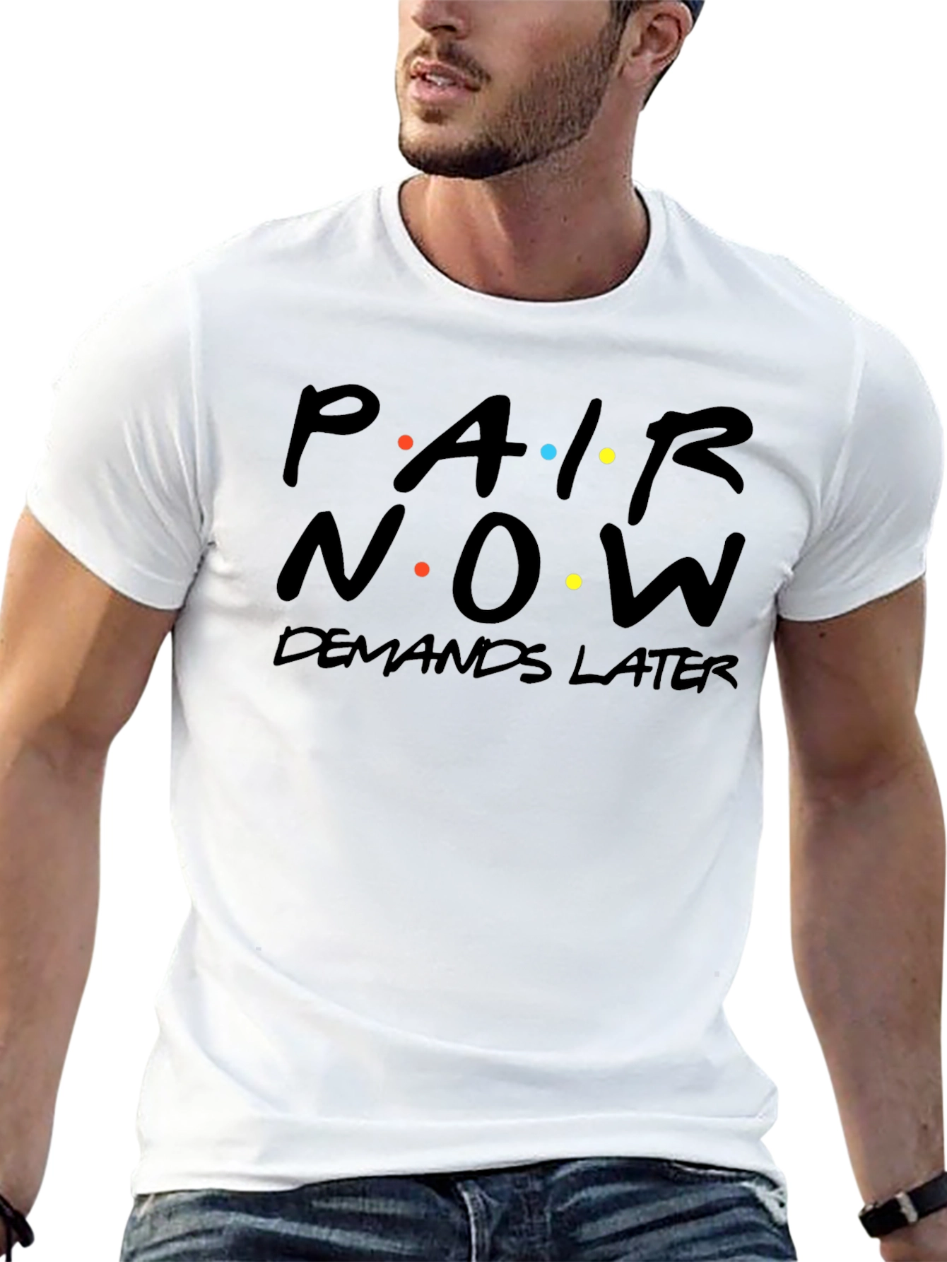 Par Now Demands Later Black Graphic Tee