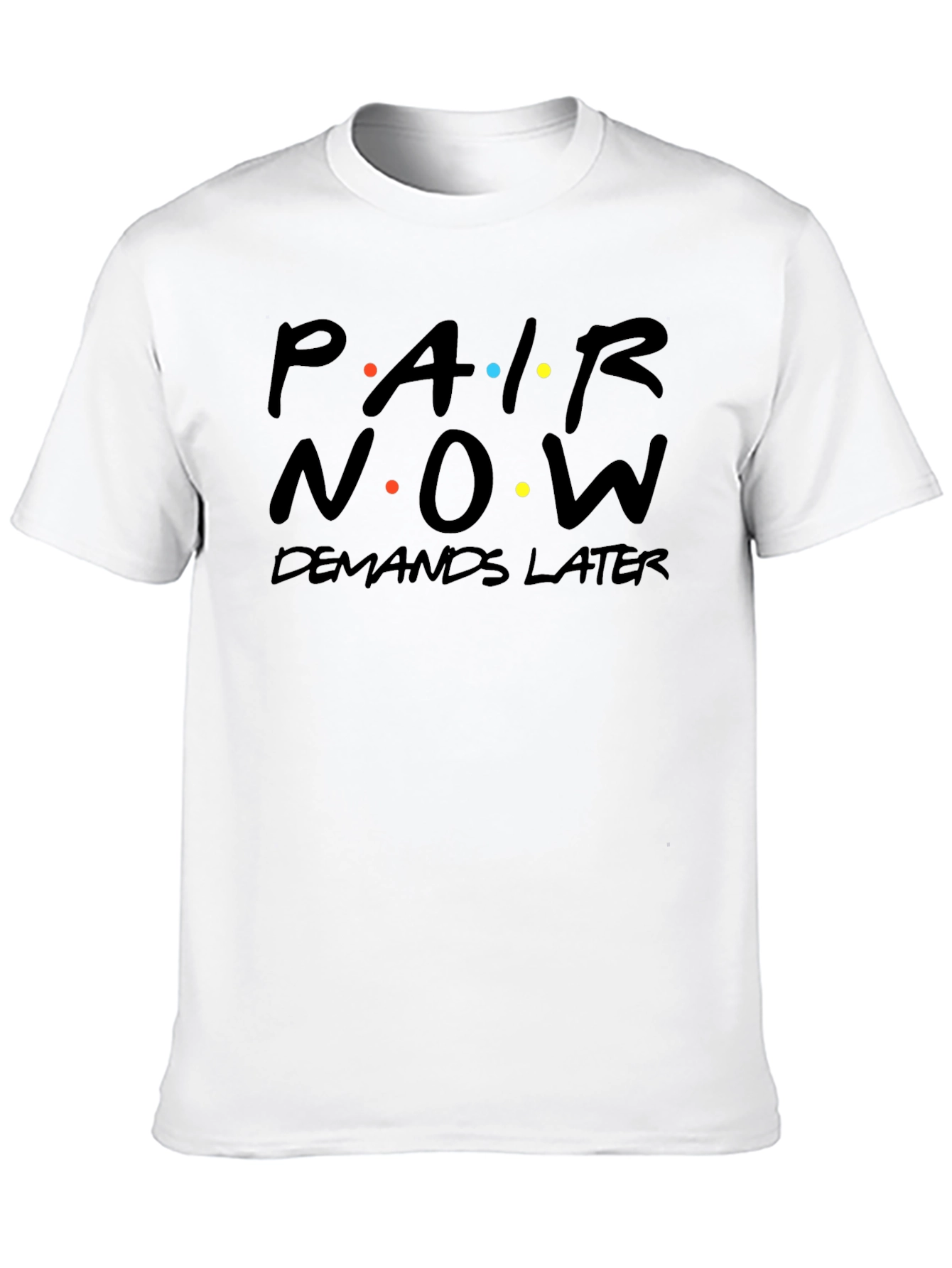 Par Now Demands Later Black Graphic Tee