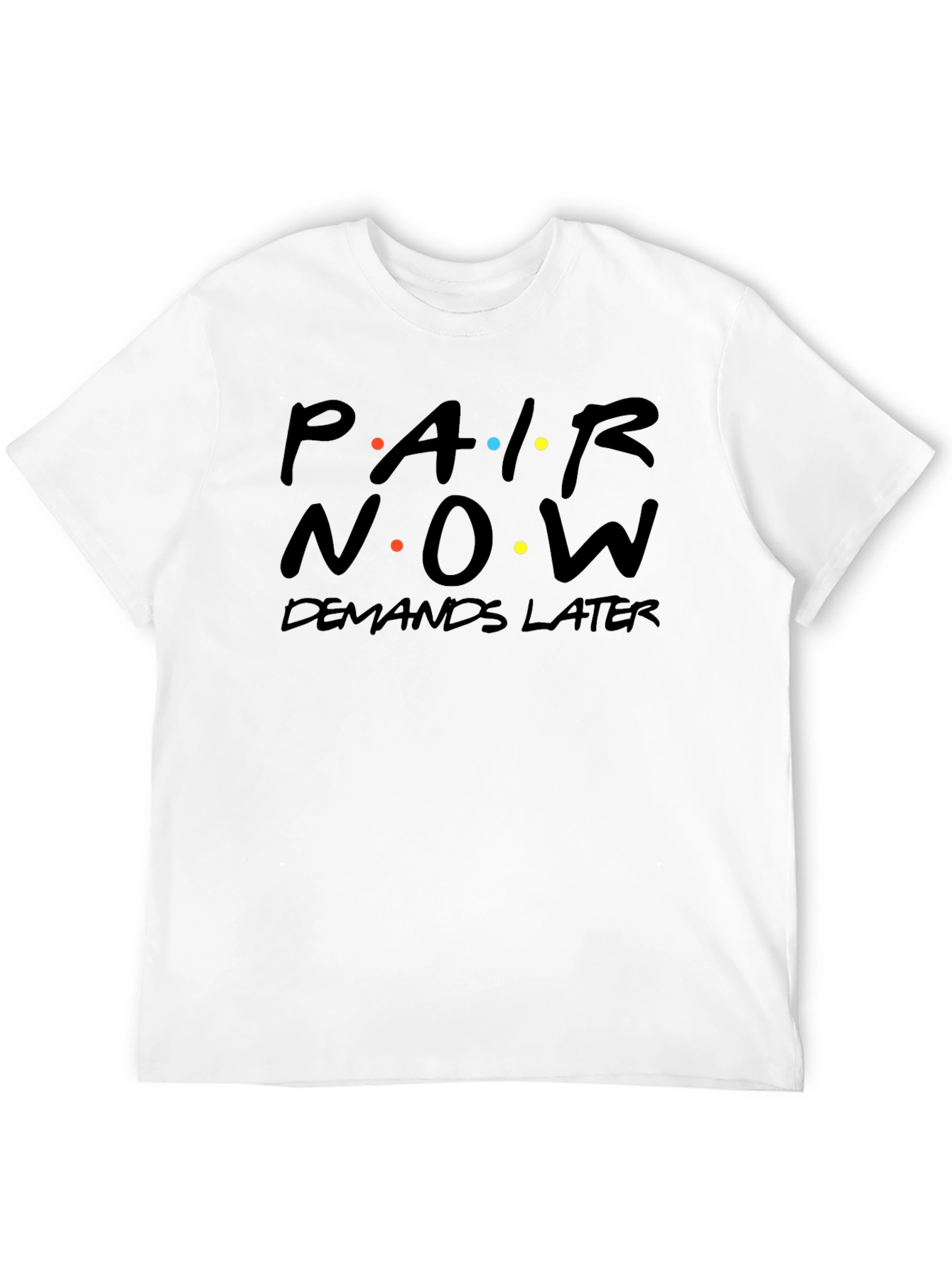 Par Now Demands Later Black Graphic Tee