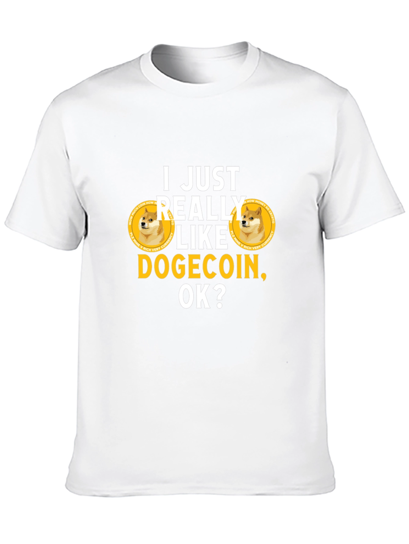 Dogecoin Crypto Black T-Shirt - To the Moon!