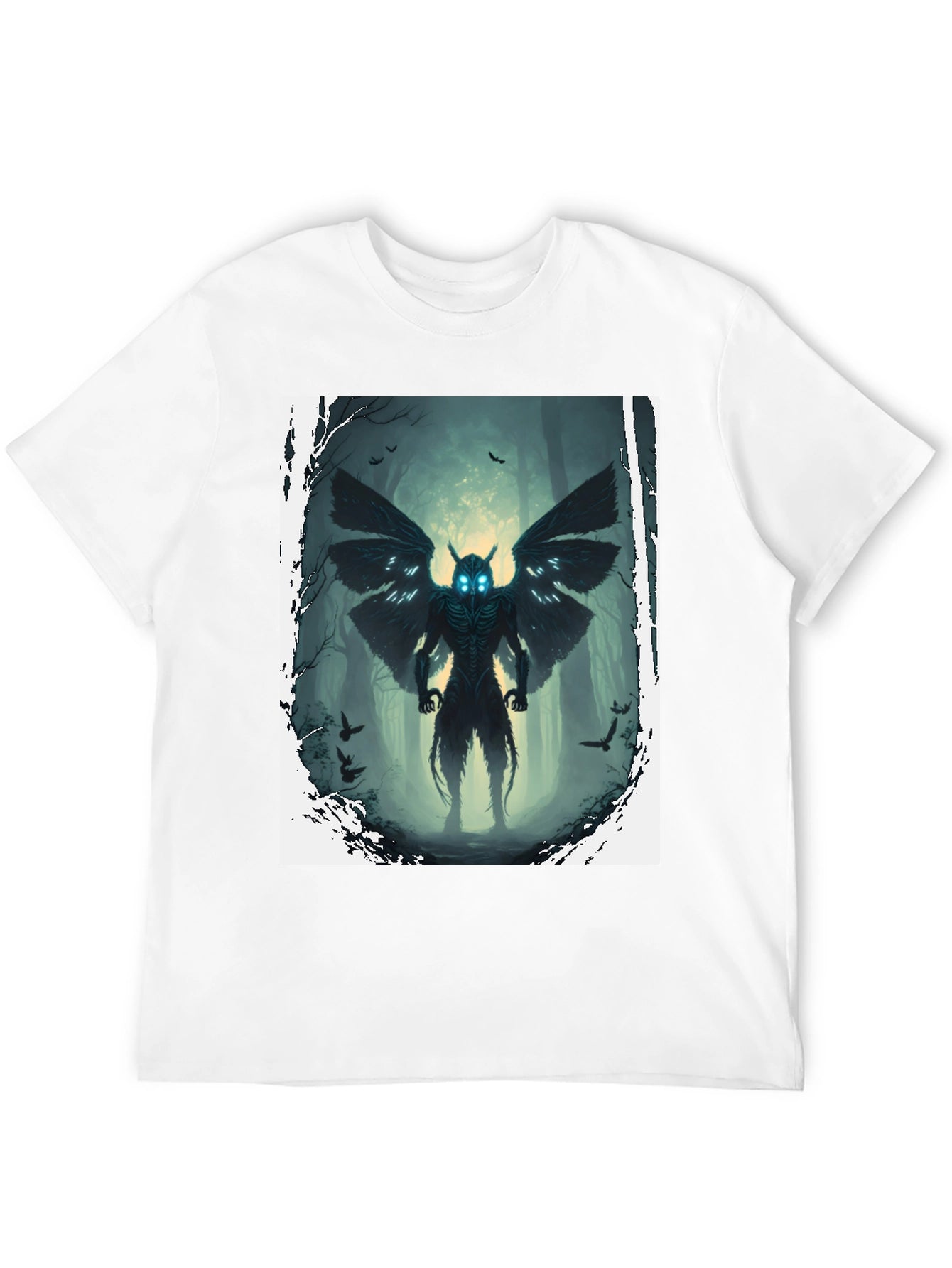 Mothman Graphic Tee - Cryptidcore Style