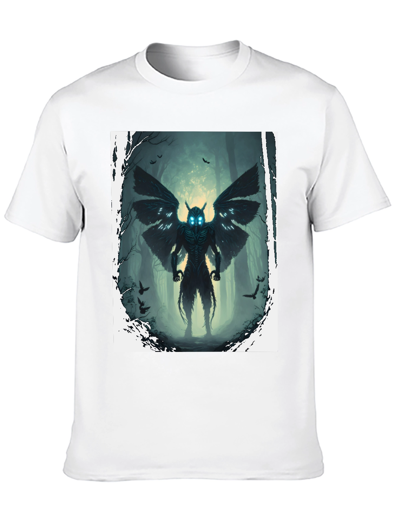 Mothman Graphic Tee - Cryptidcore Style