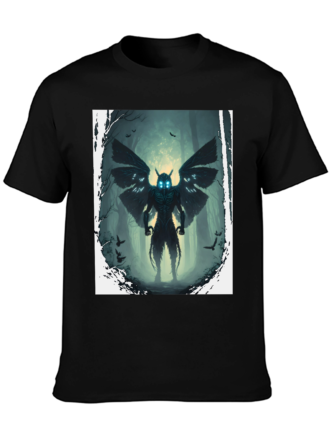 Mothman Graphic Tee - Cryptidcore Style