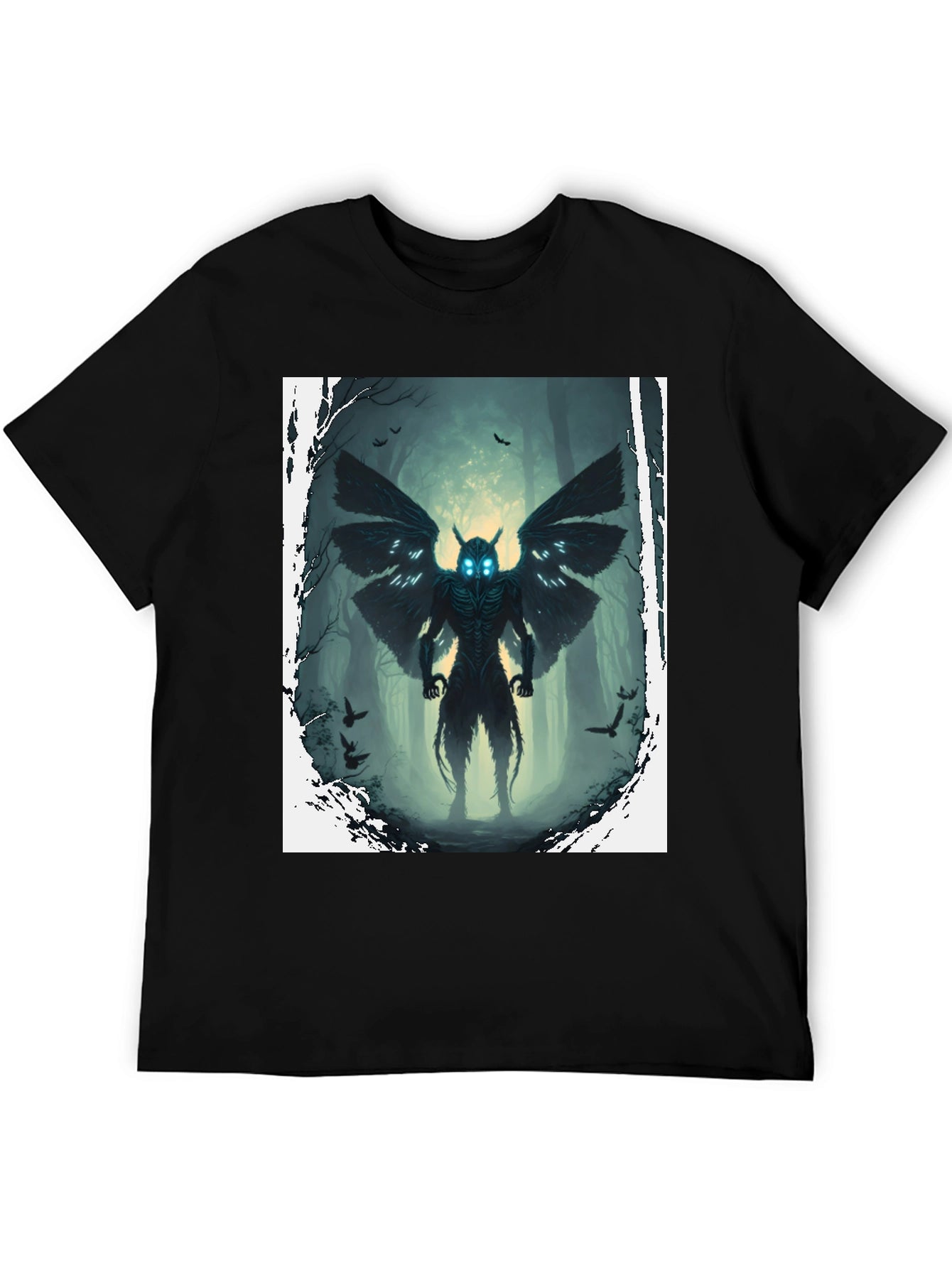 Mothman Graphic Tee - Cryptidcore Style