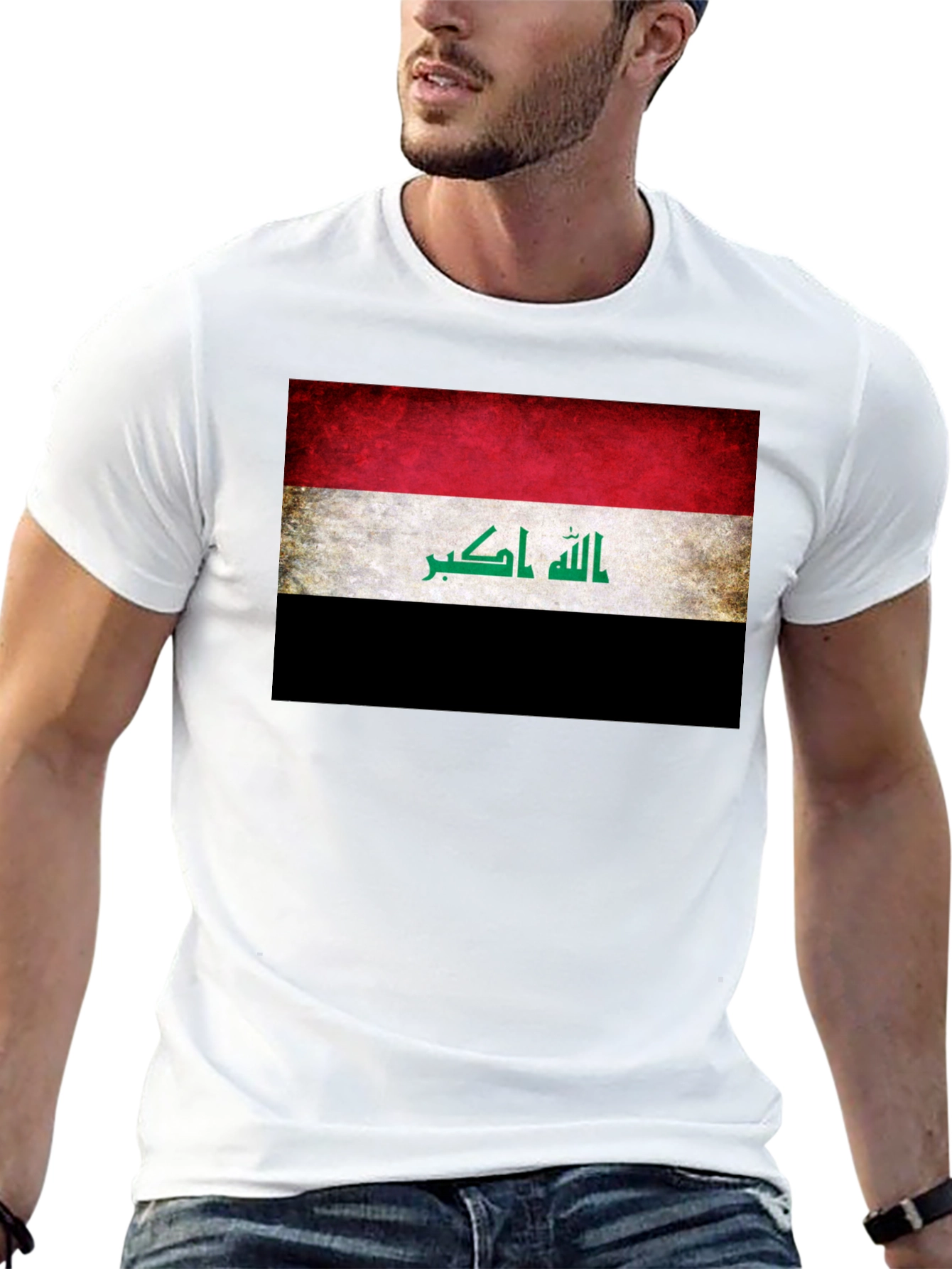 Iraq Flag Graphic T-Shirt - Patriotic Pride
