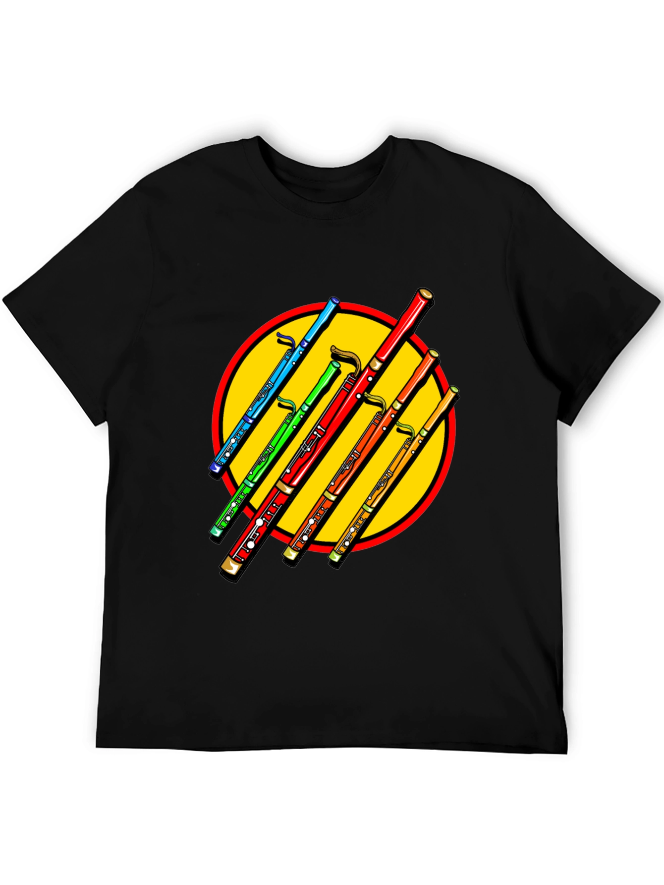Colorful Bassoon Graphic Tee