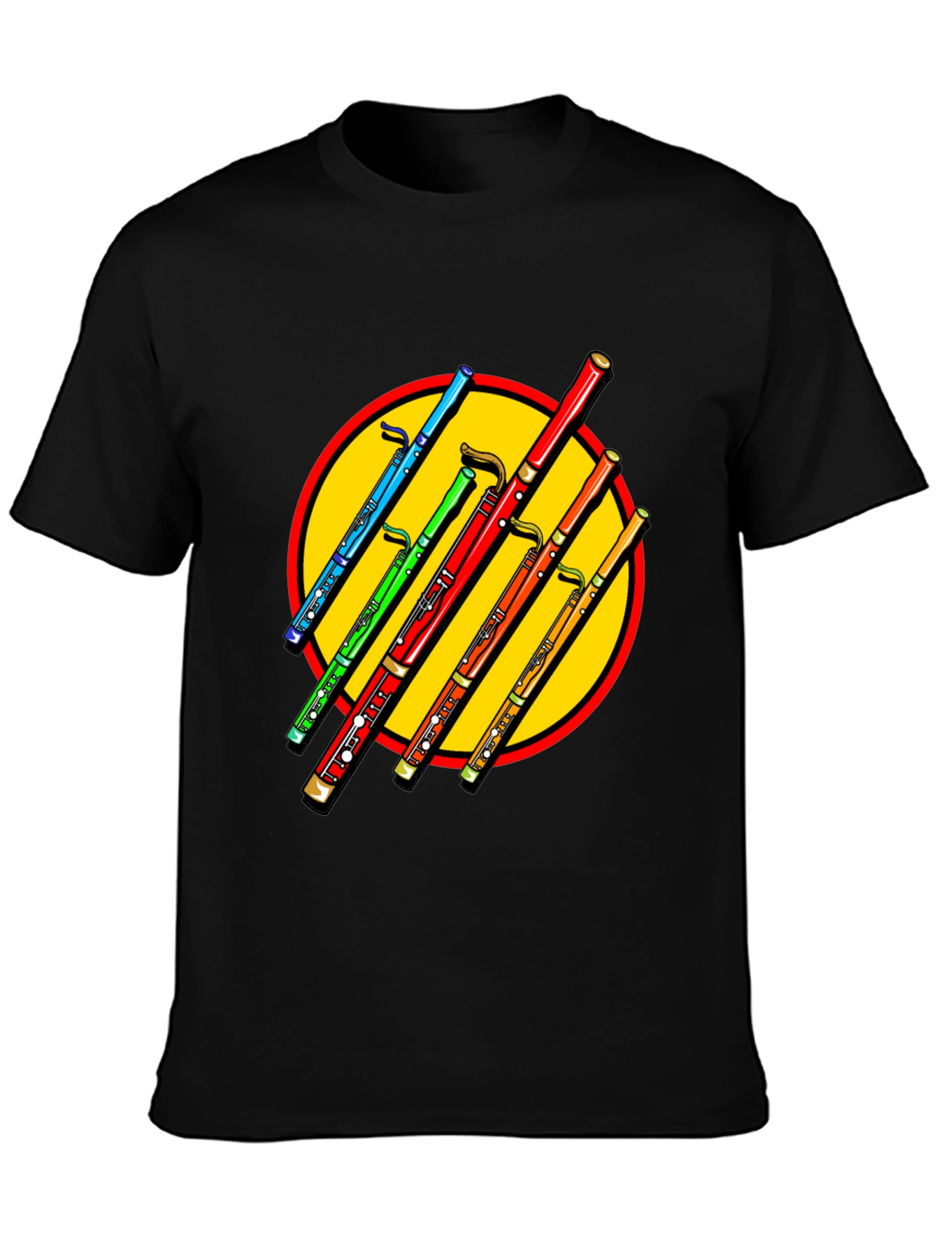 Colorful Bassoon Graphic Tee