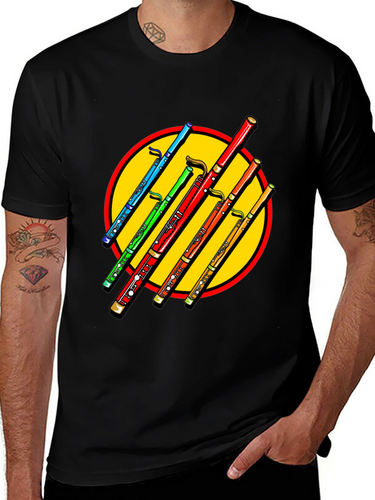 Colorful Bassoon Graphic Tee