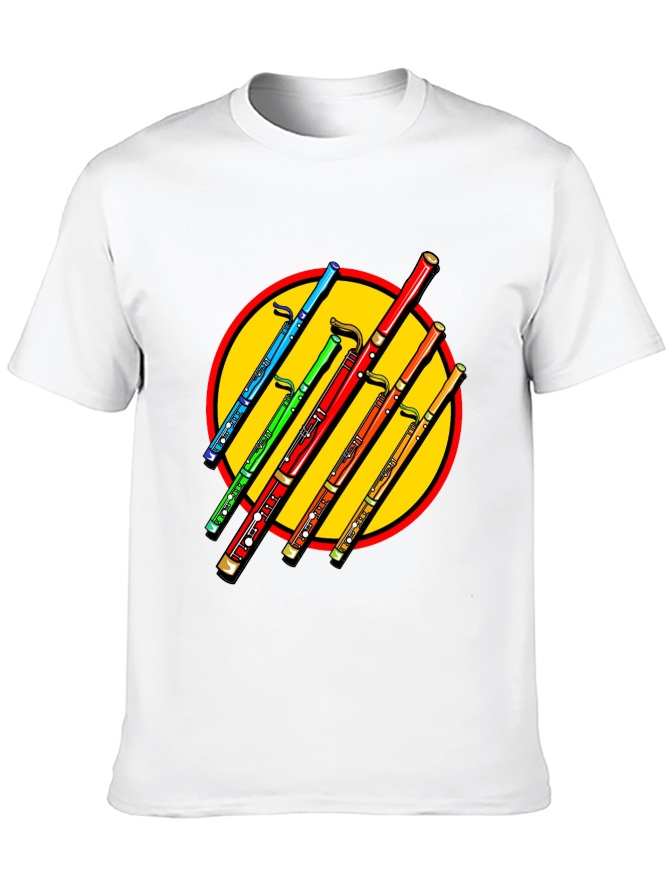 Colorful Bassoon Graphic Tee