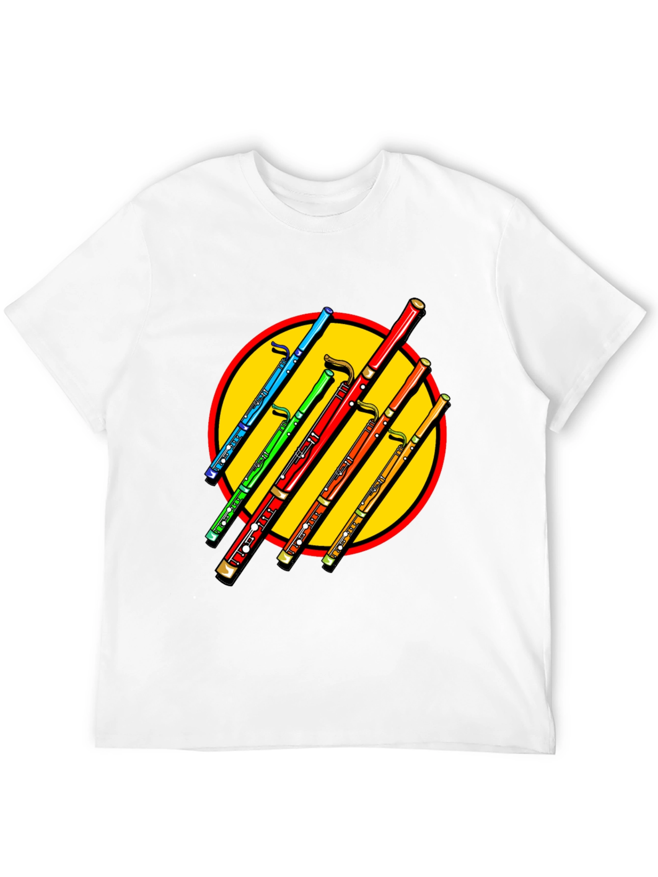 Colorful Bassoon Graphic Tee