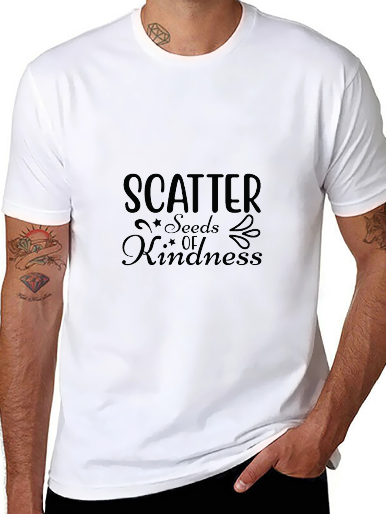 Scatter Seeds of Kindness T-Shirt - Black
