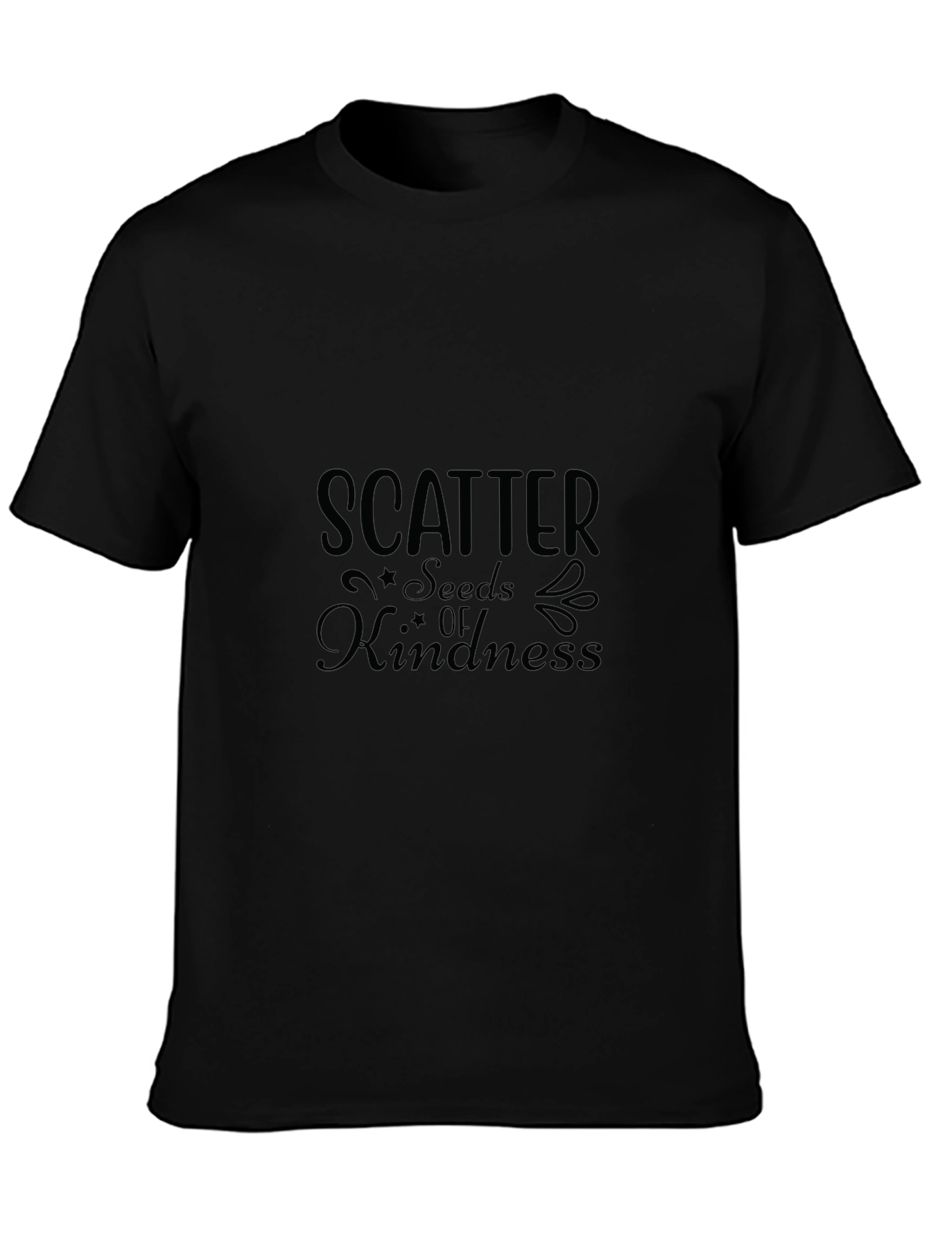 Scatter Seeds of Kindness T-Shirt - Black