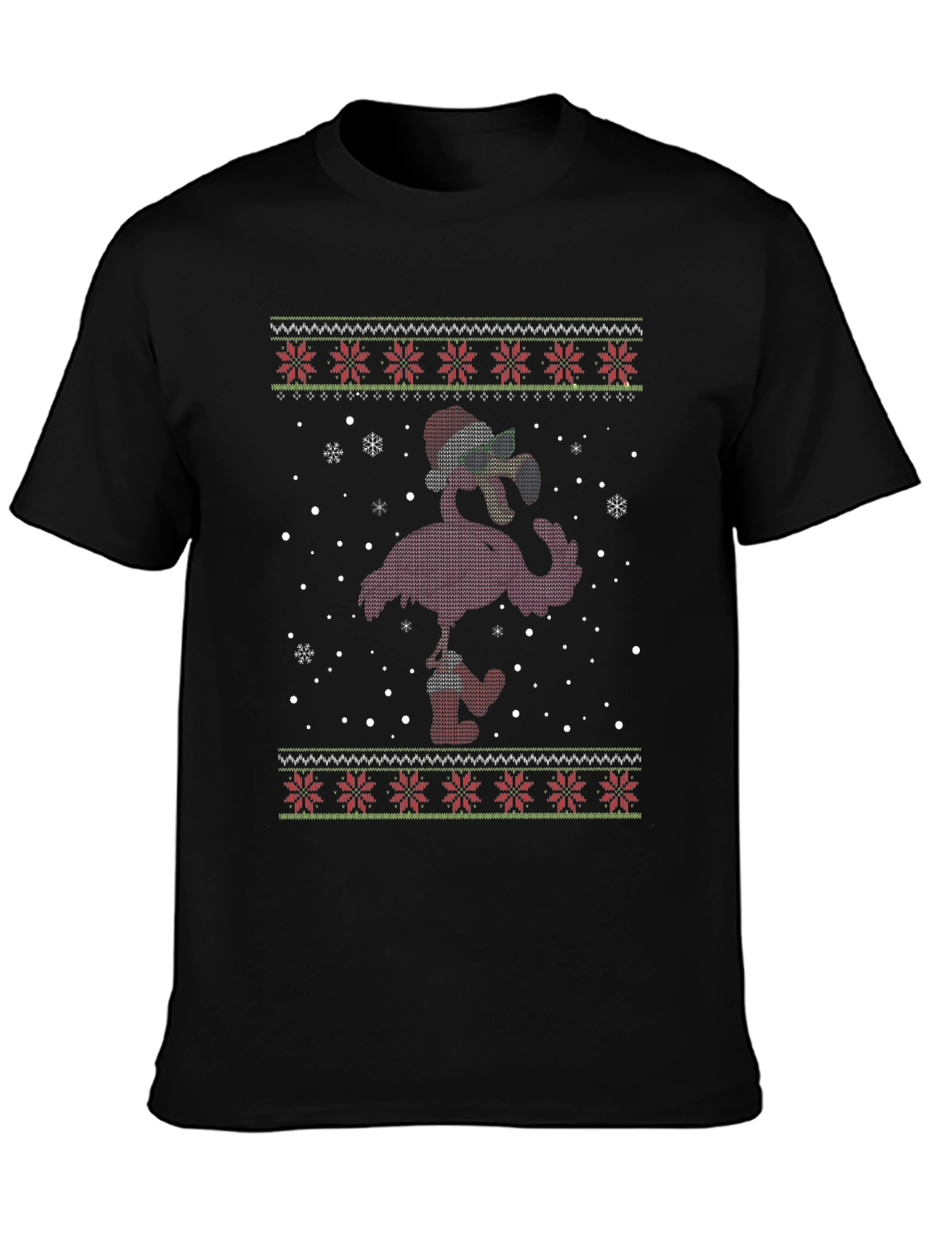 Flamingo Ugly Christmas Sweater T-Shirt