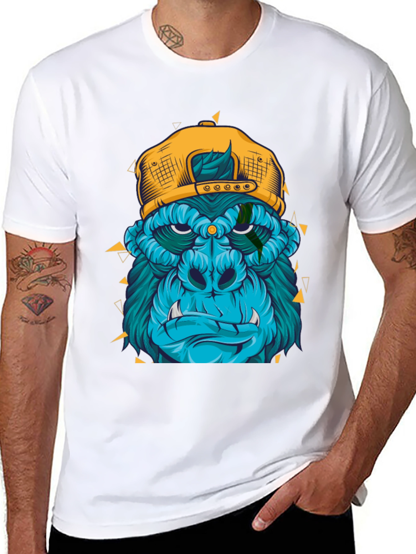 Cool Gorilla Graphic Tee - Black