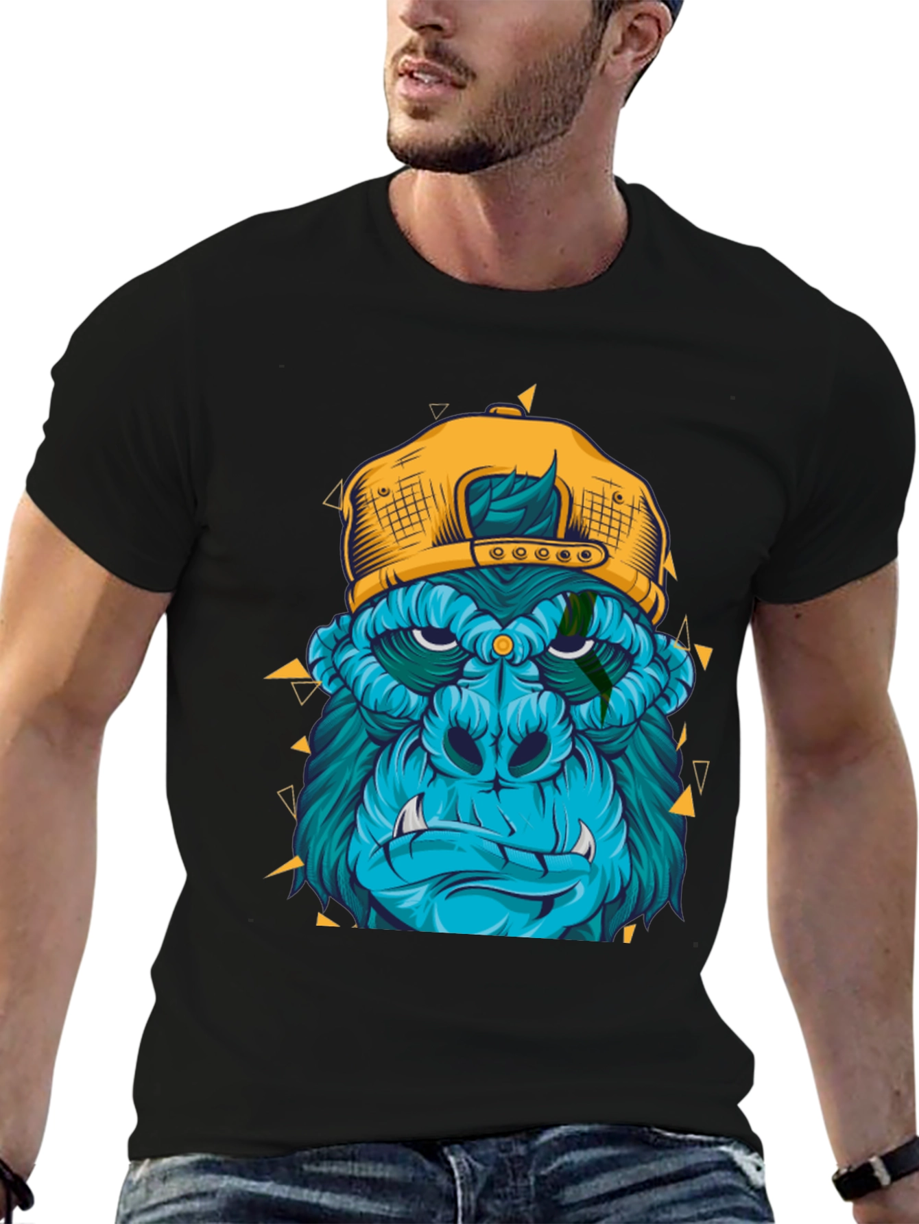 Cool Gorilla Graphic Tee - Black