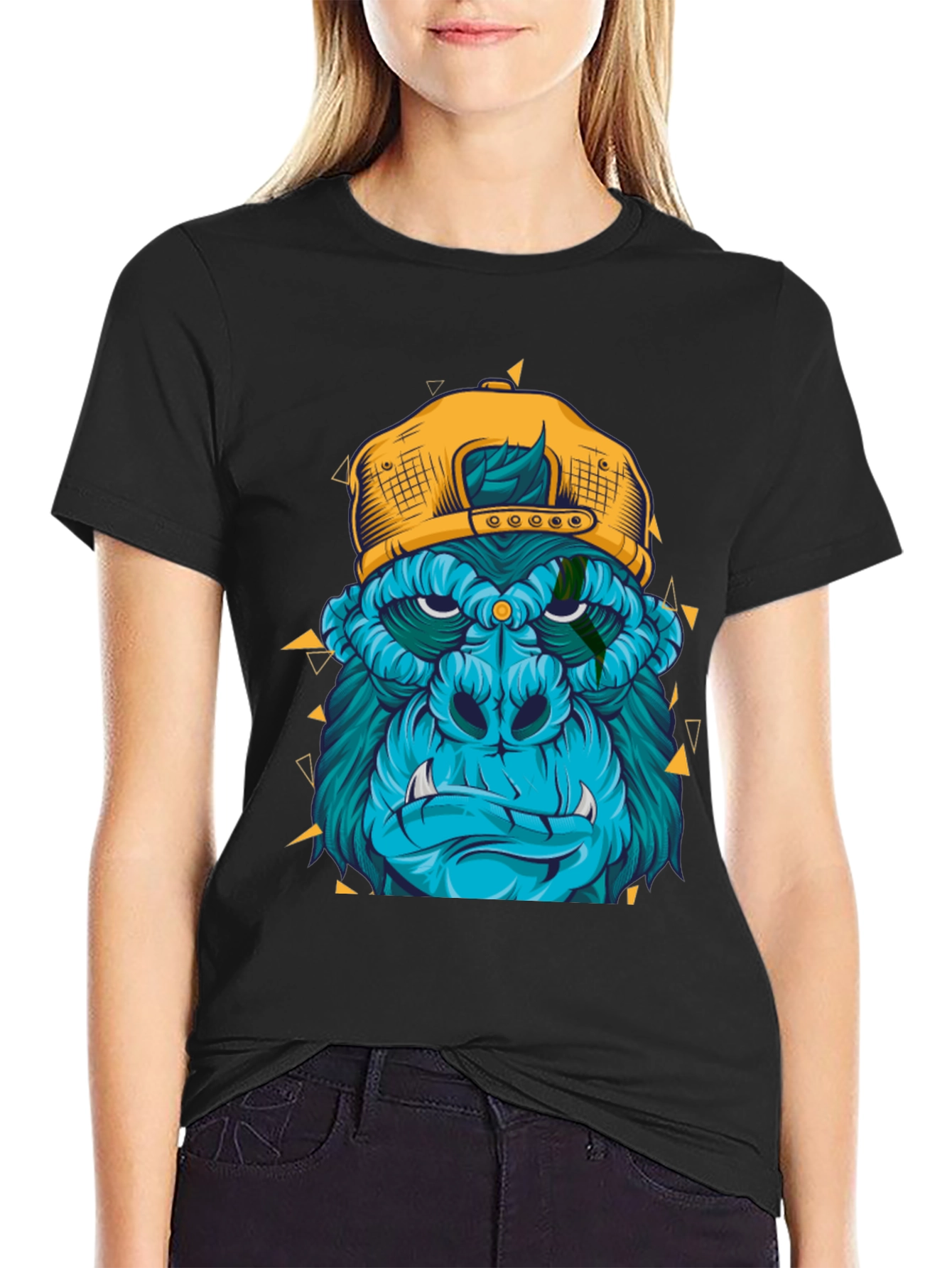 Cool Gorilla Graphic Tee - Black