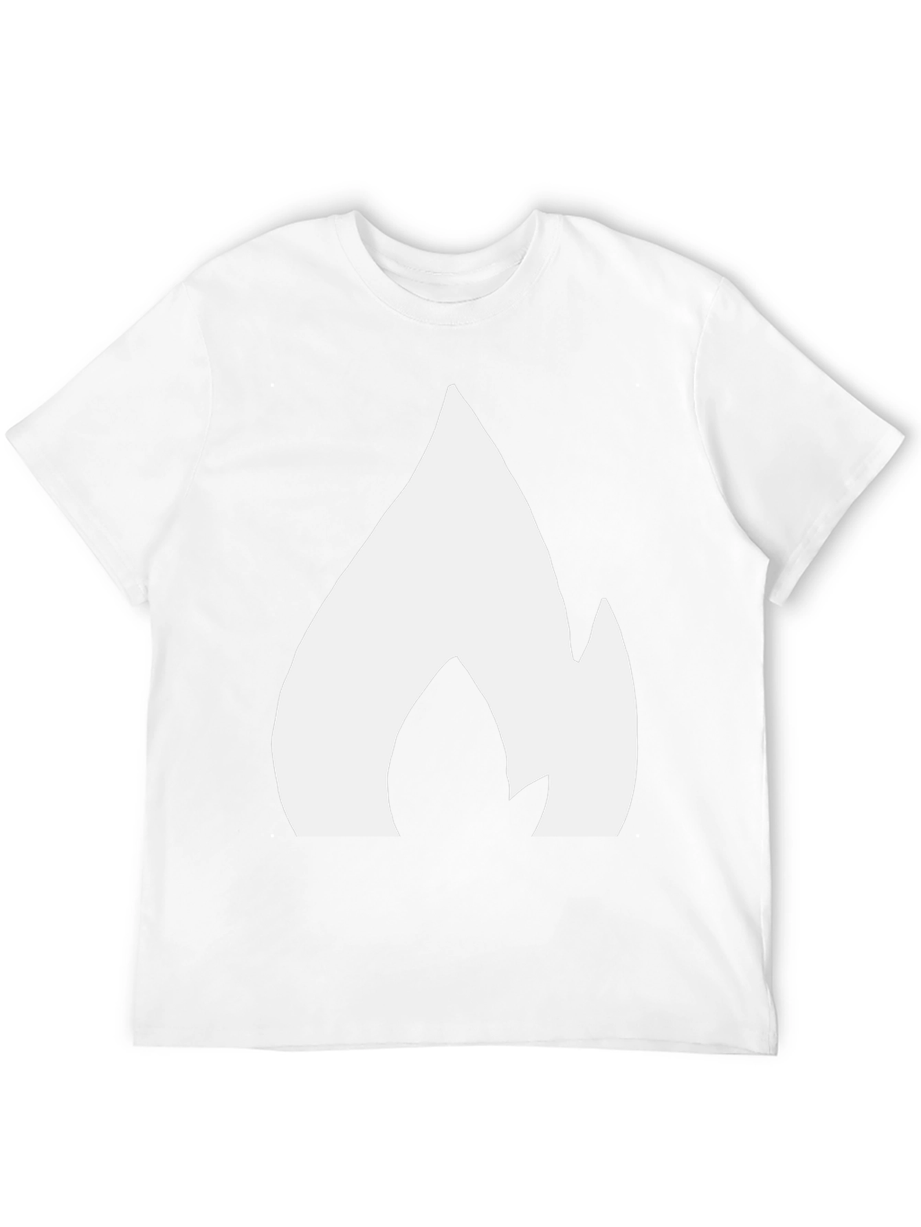 Bold Flame Graphic Tee - Black Casual Shirt