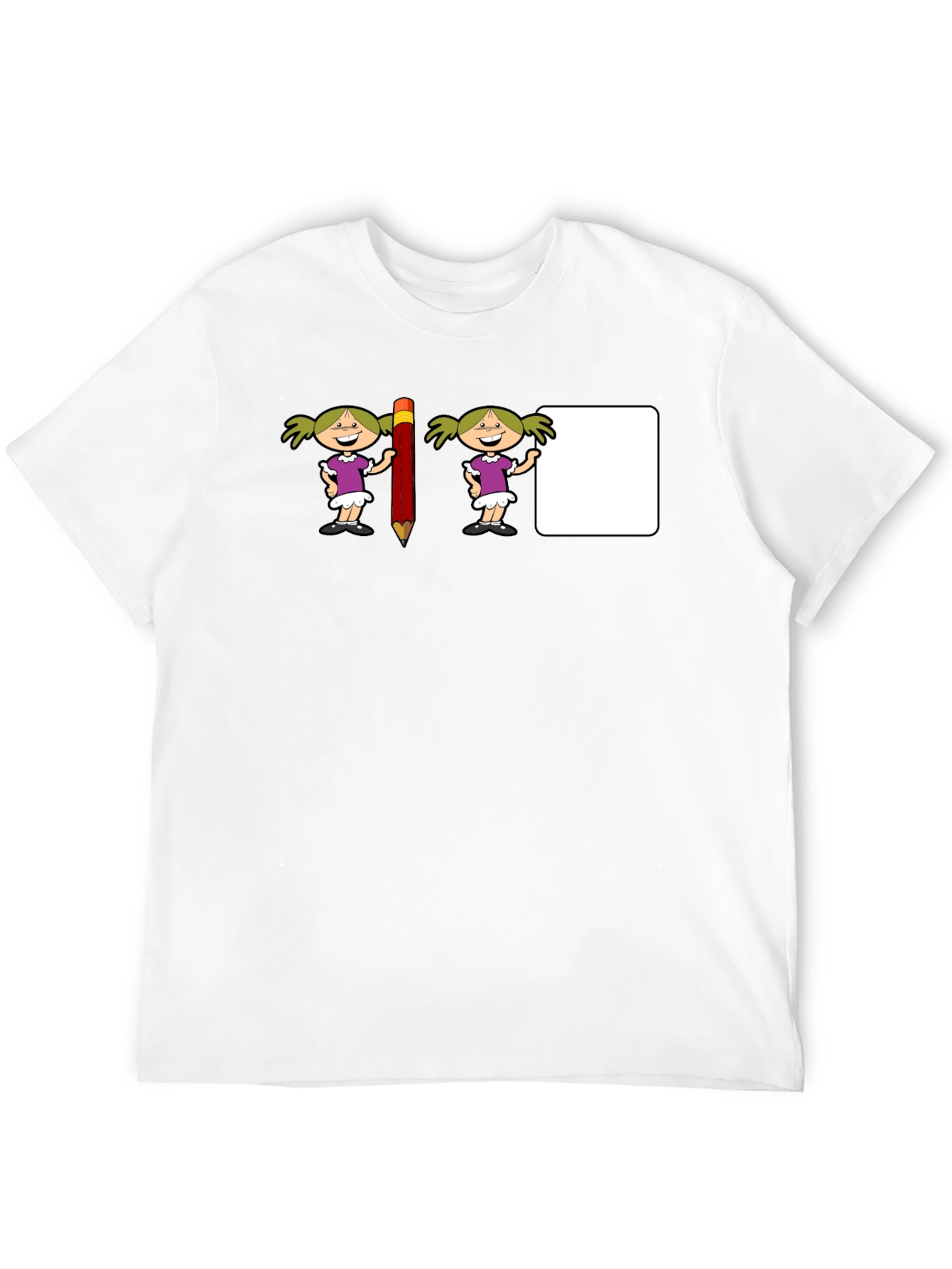 Funny Teacher Shirt with Pencil and Note Graphic
