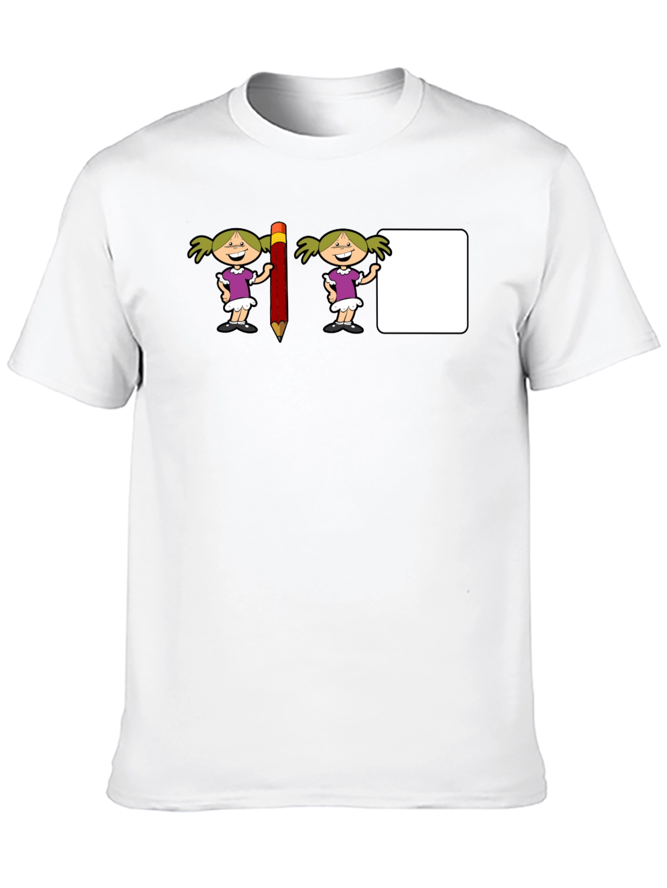 Funny Teacher Shirt with Pencil and Note Graphic