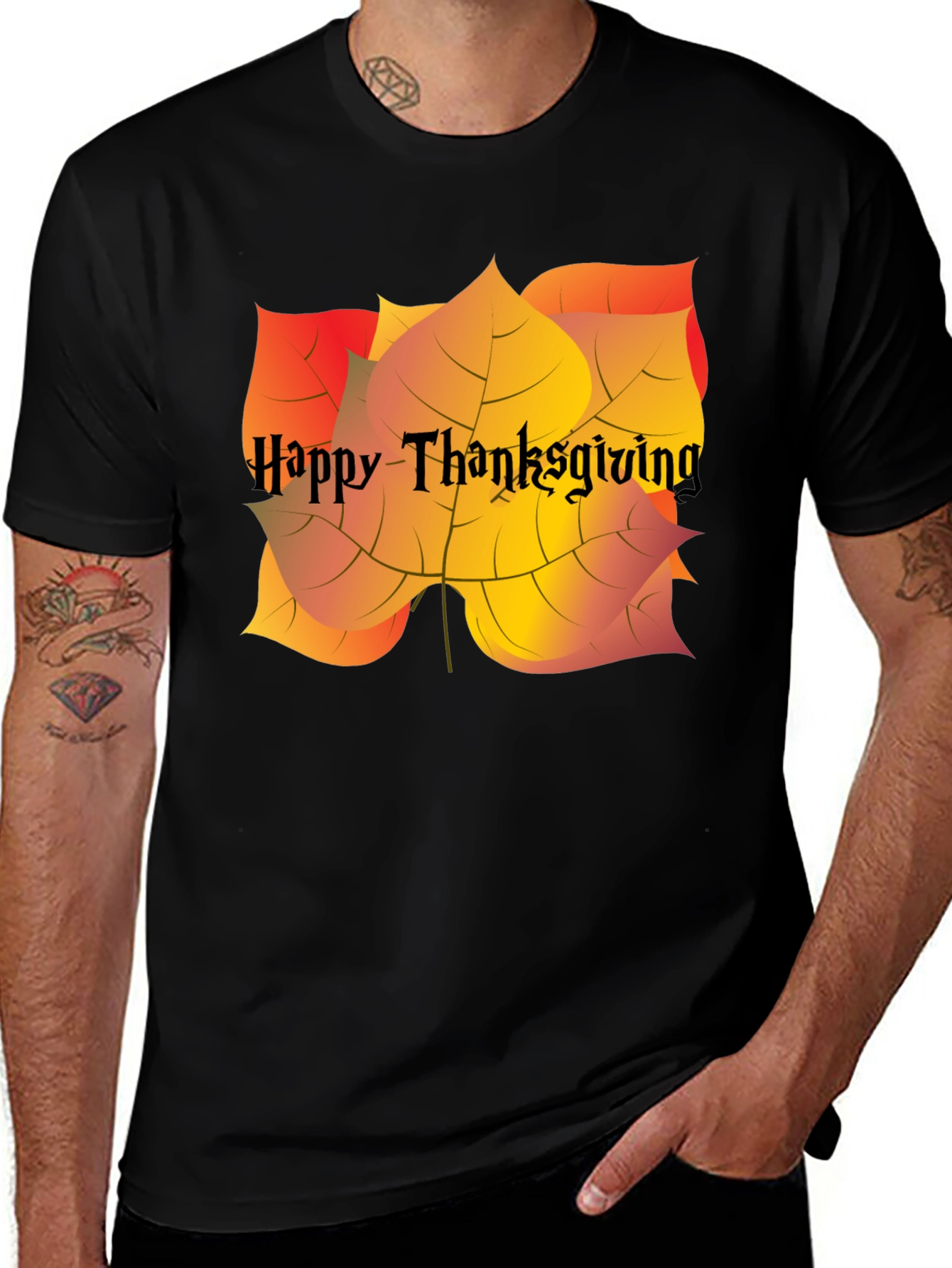 Happy Thanksgiving Graphic T-Shirt