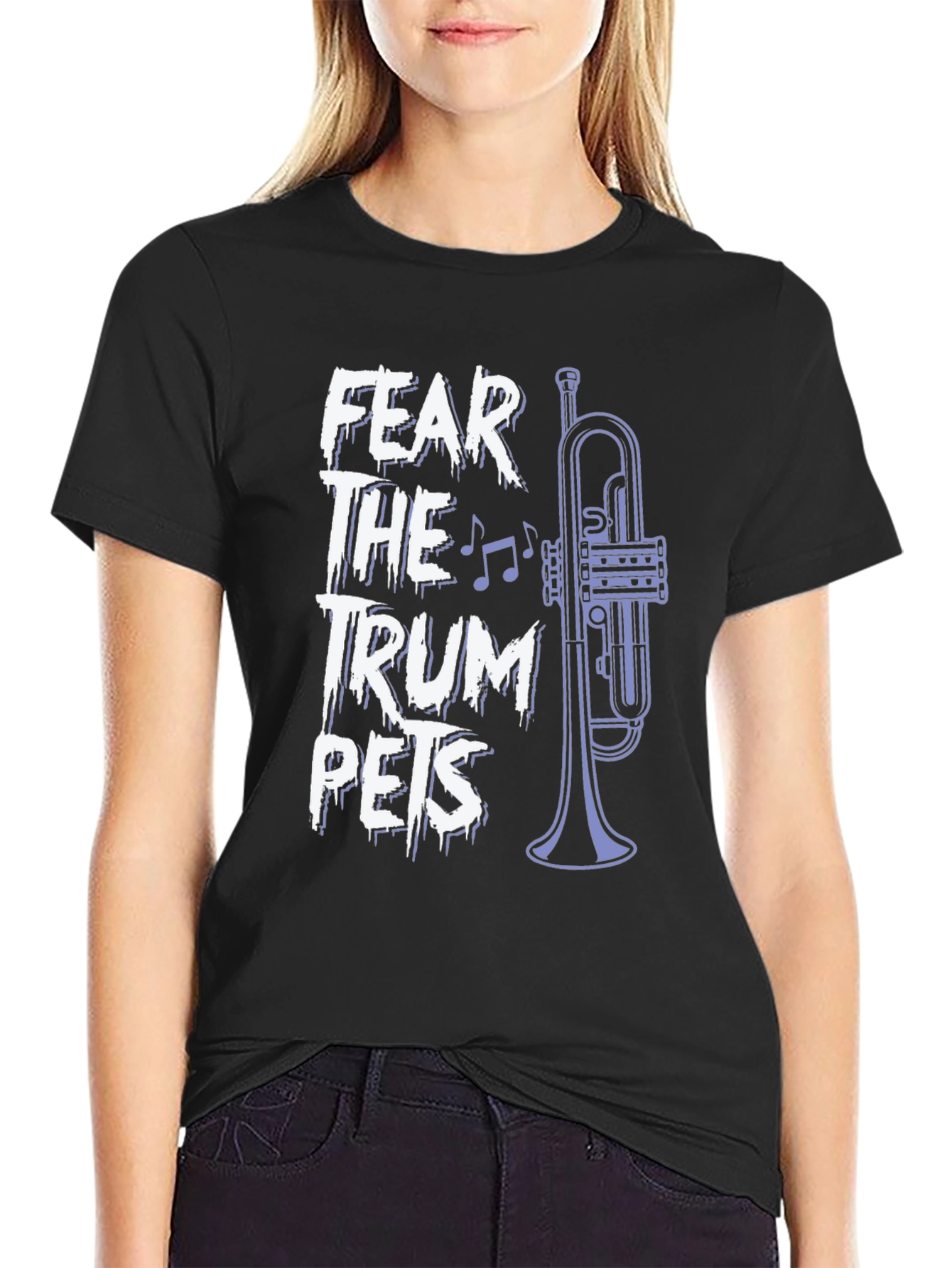 Fear the Trumpets Graphic Tee - Band Humor